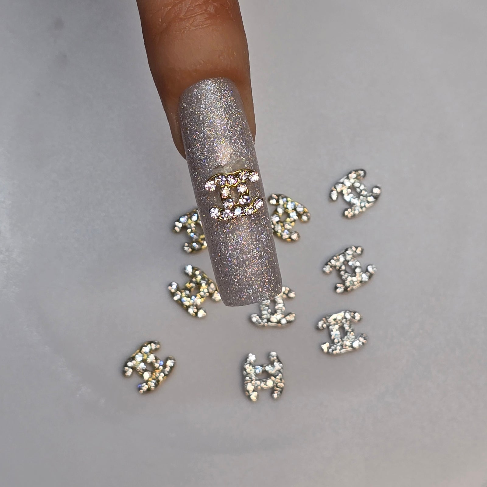 Luxury CC Nail Charms