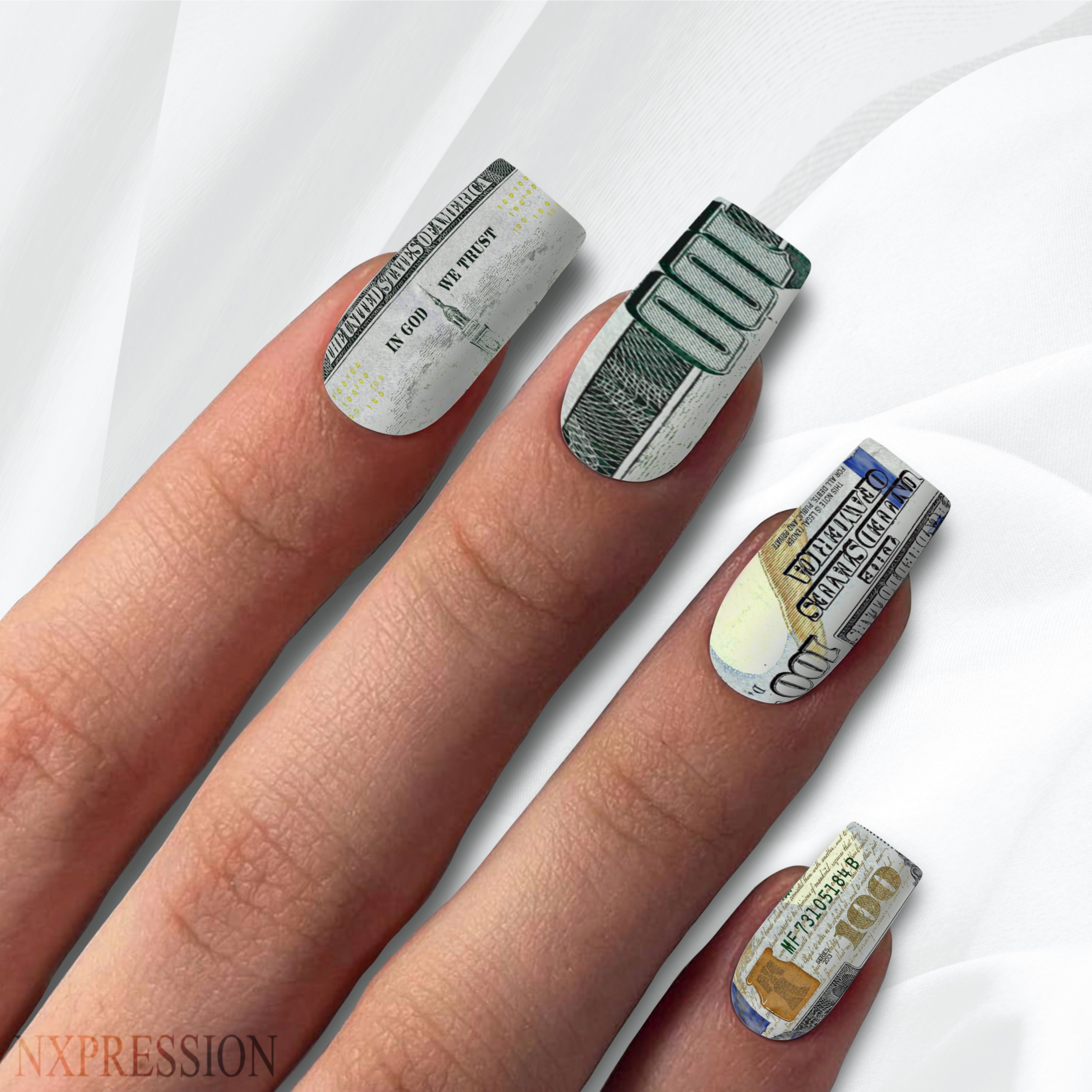 Benjamin Bill Money Nail Wraps