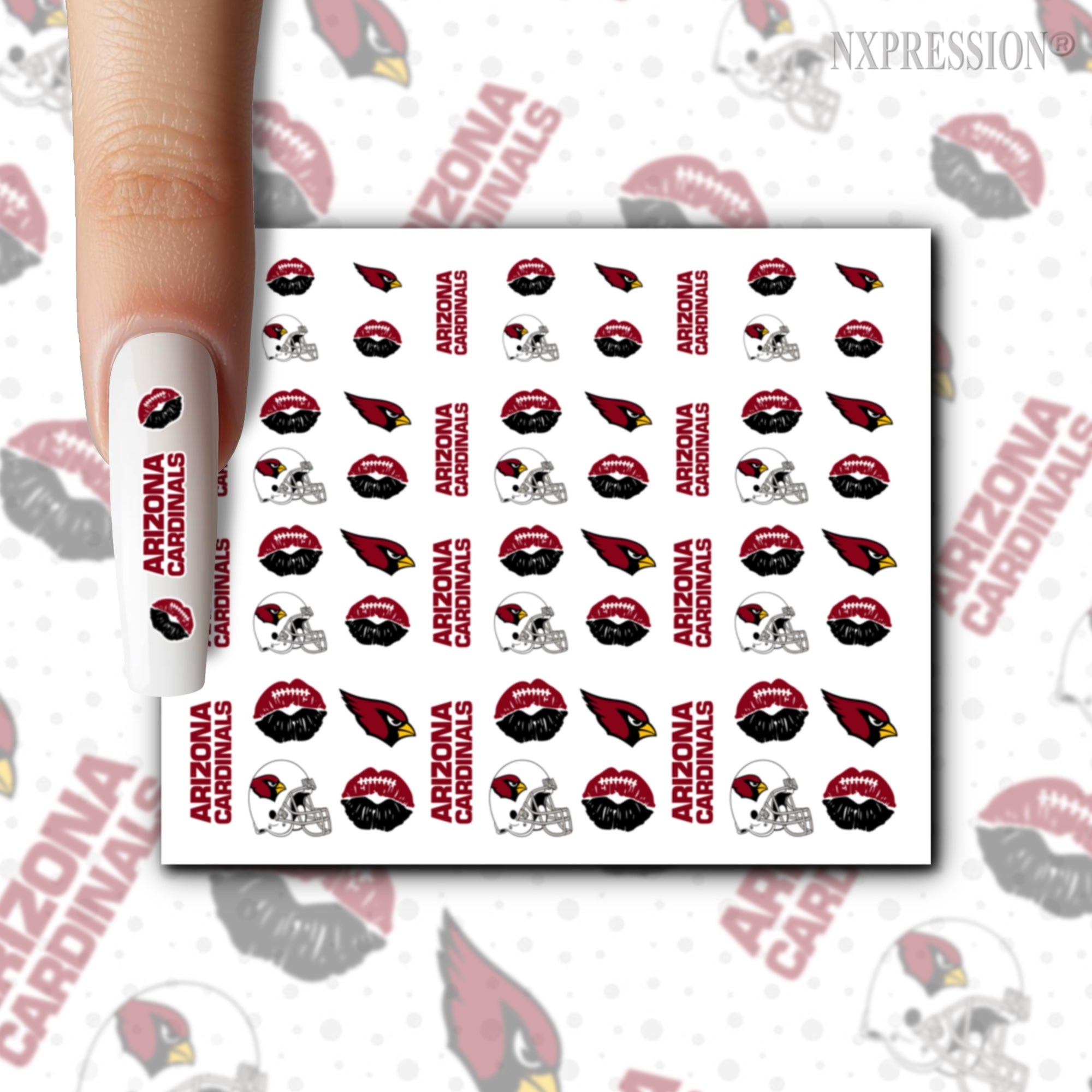 Arizona Cardinals Nail Stickers