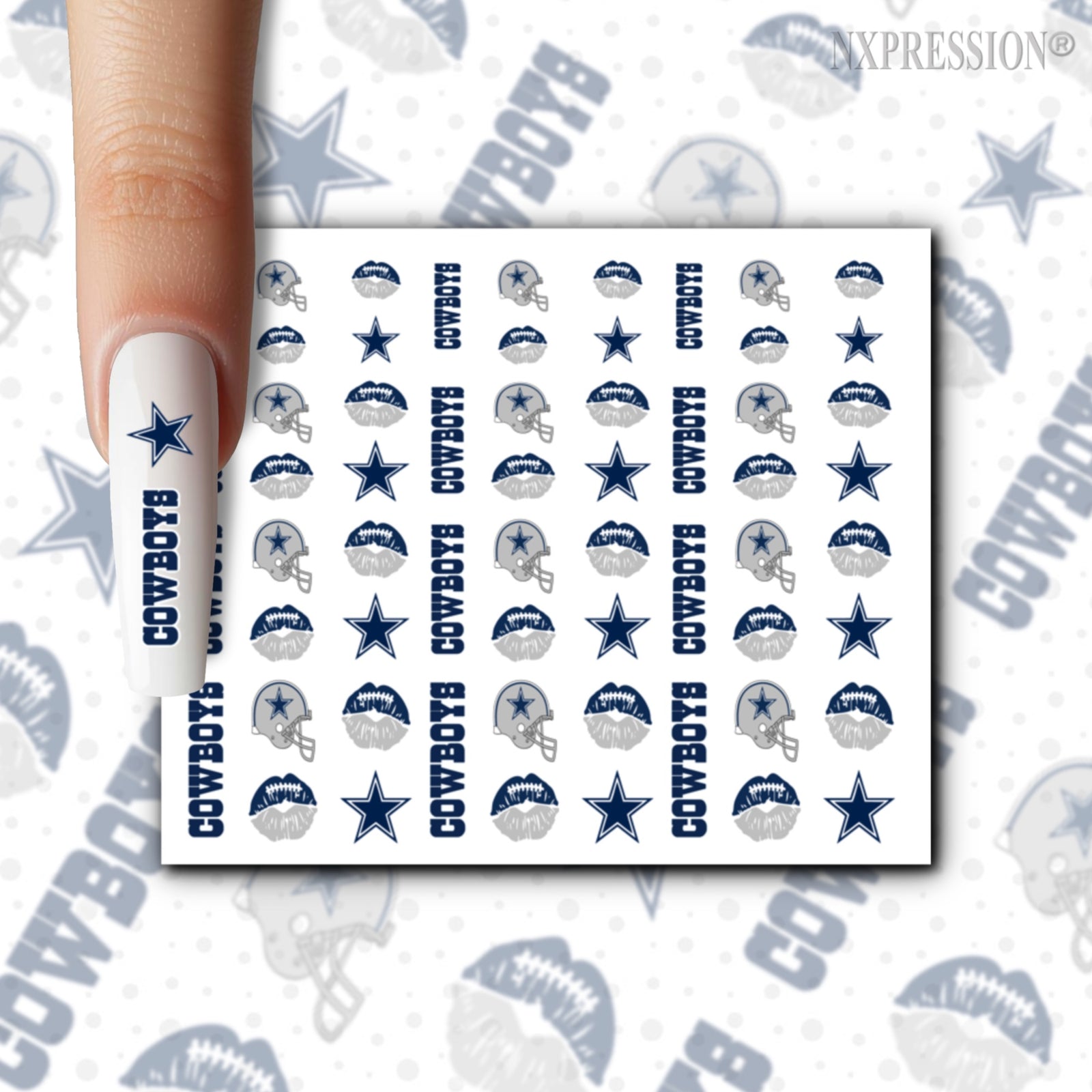 Cowboys Nail Stickers