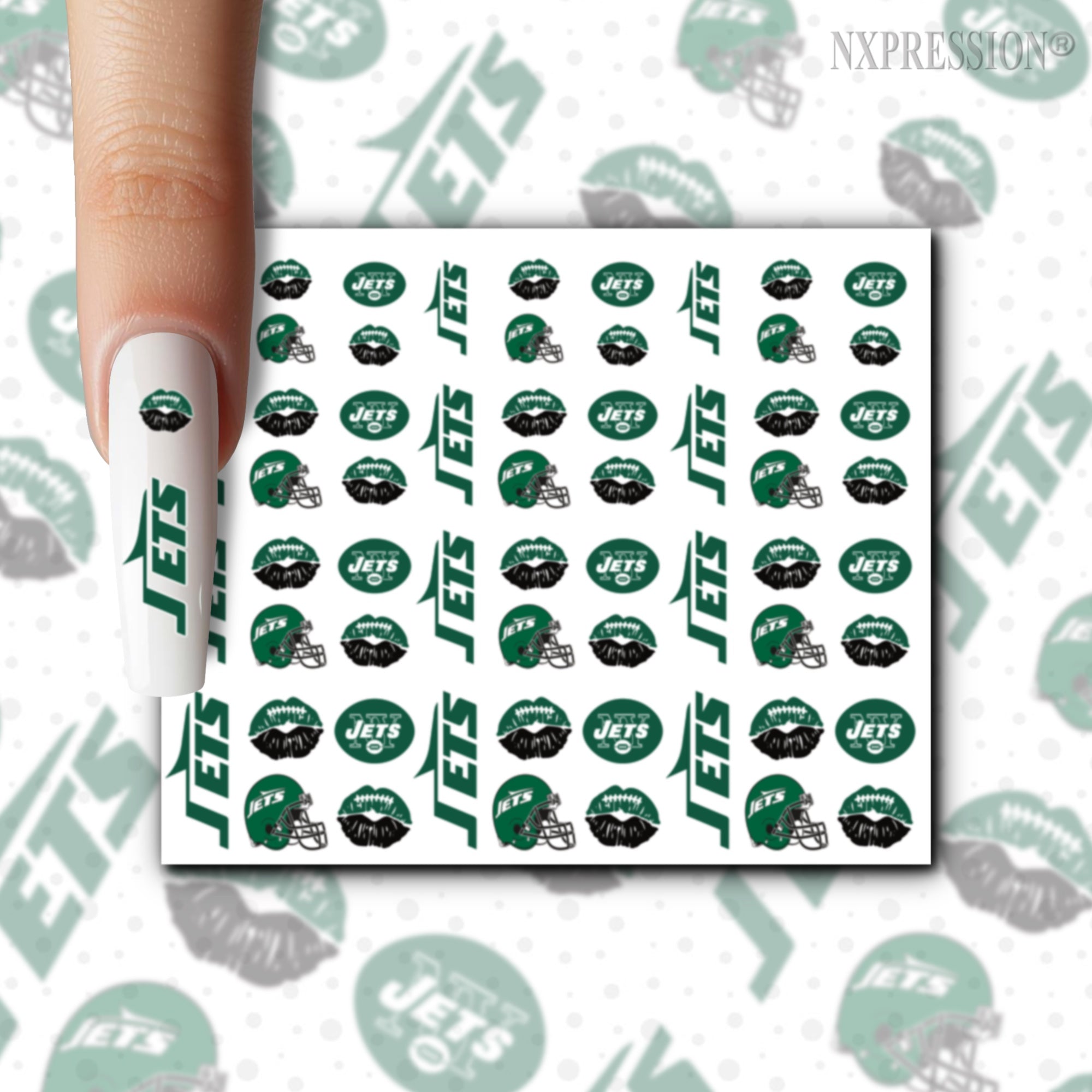 Jets Nail Stickers