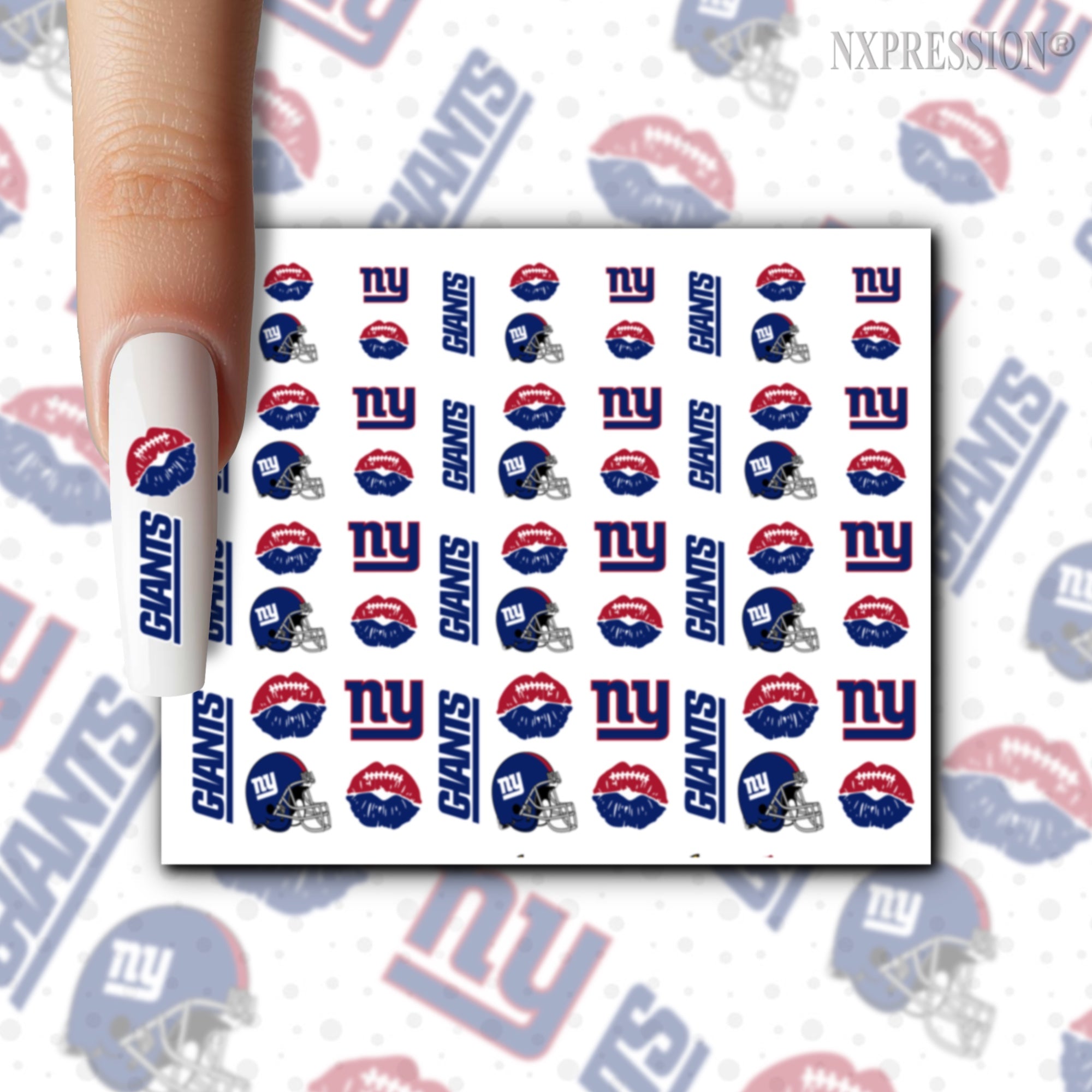 NY Giants Nail Stickers