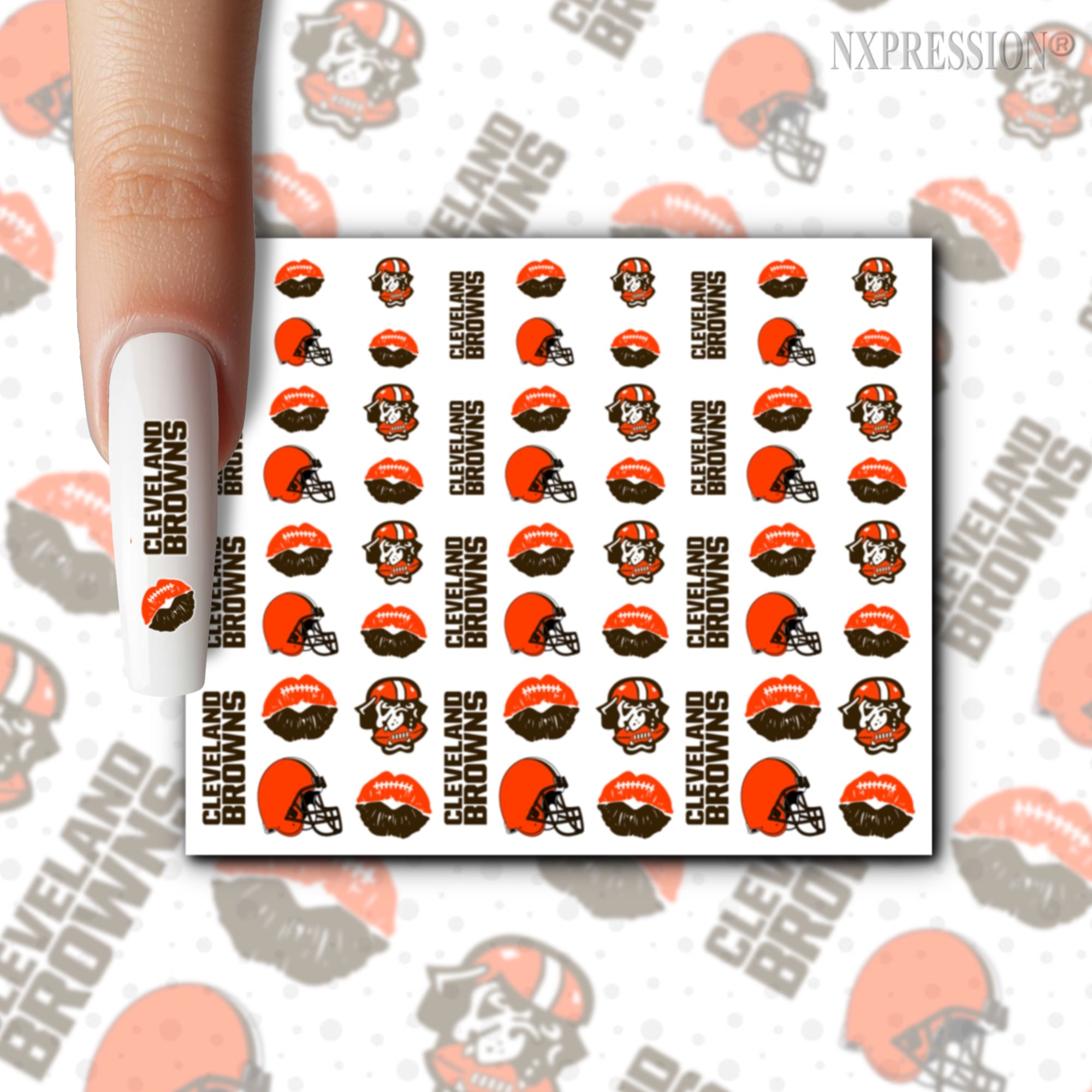 Cleveland Browns Nail Stickers