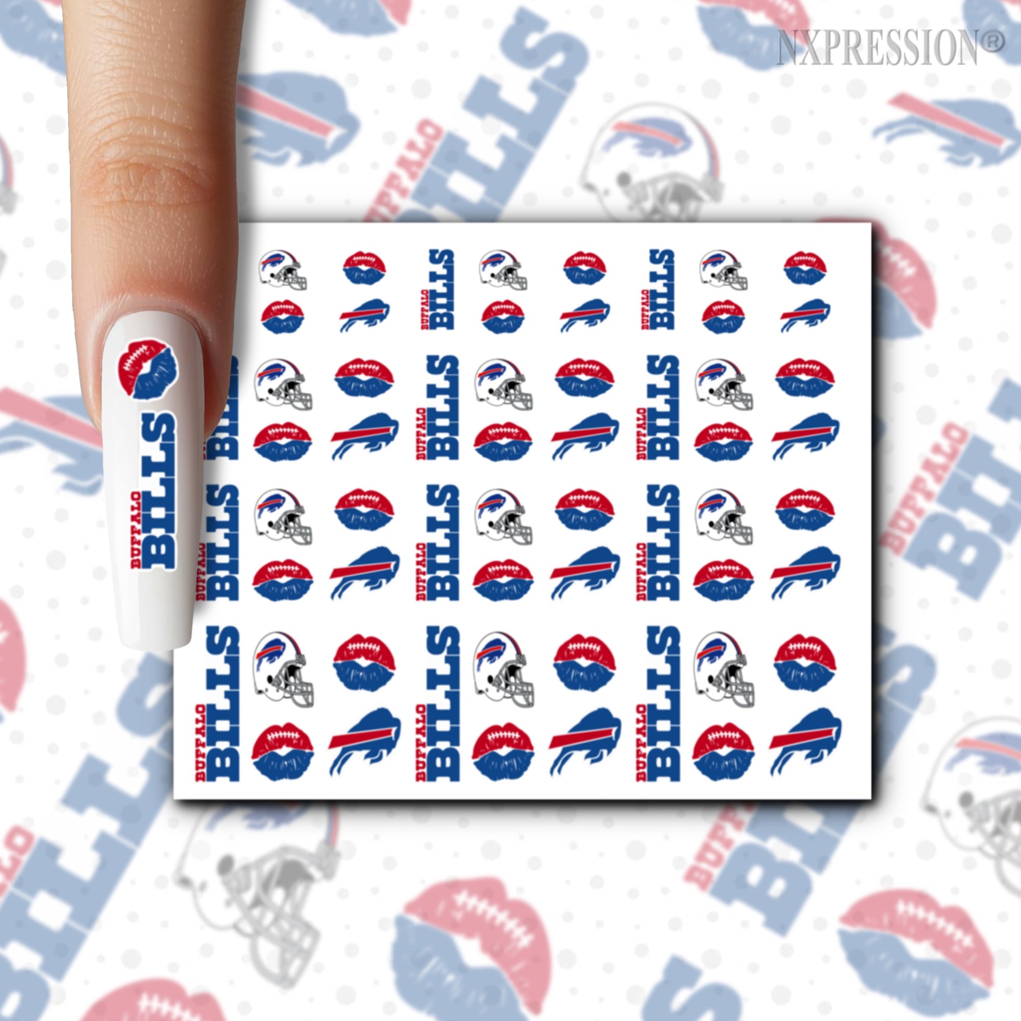 Buffalo Bills Nail Stickers