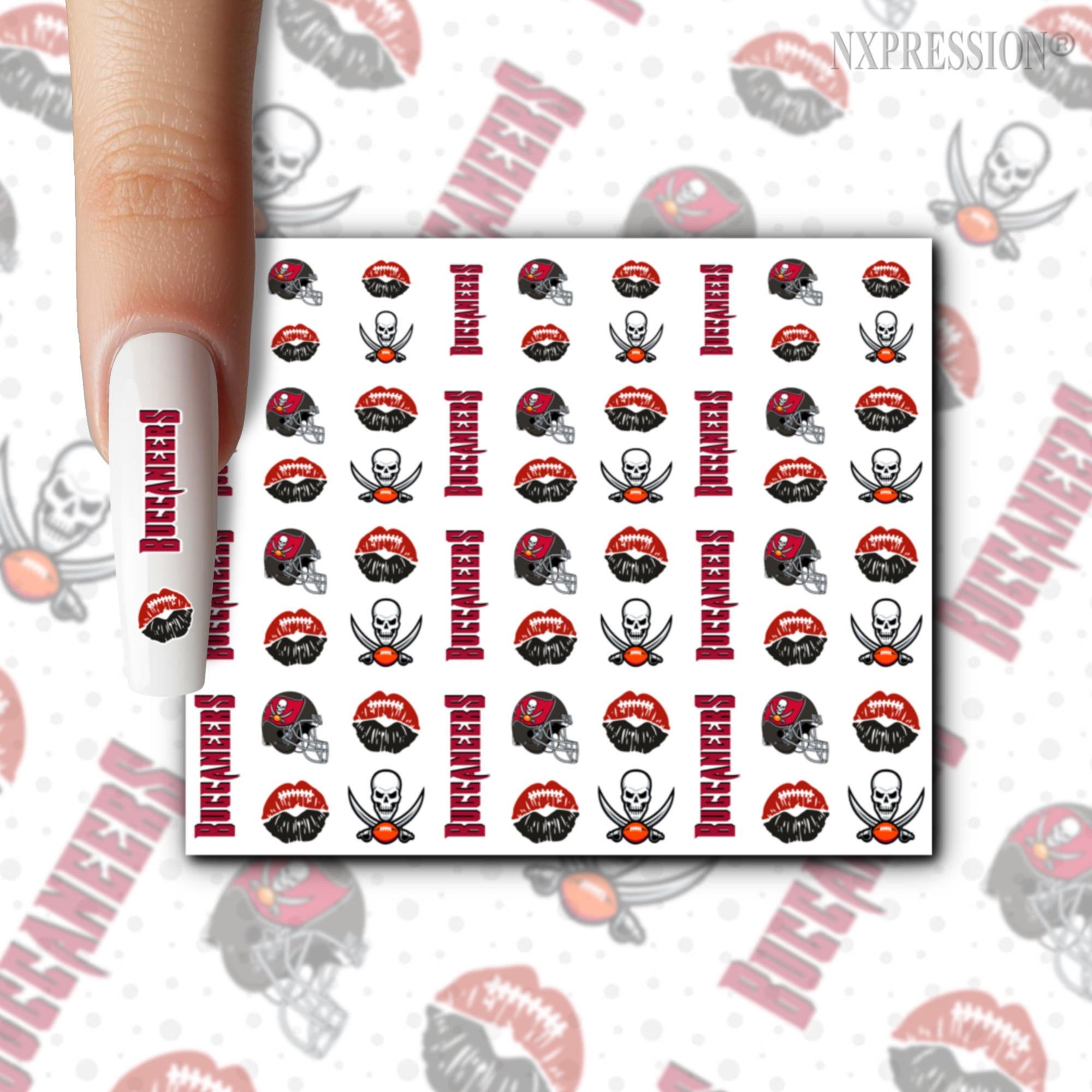 Buccaneers Nail Stickers