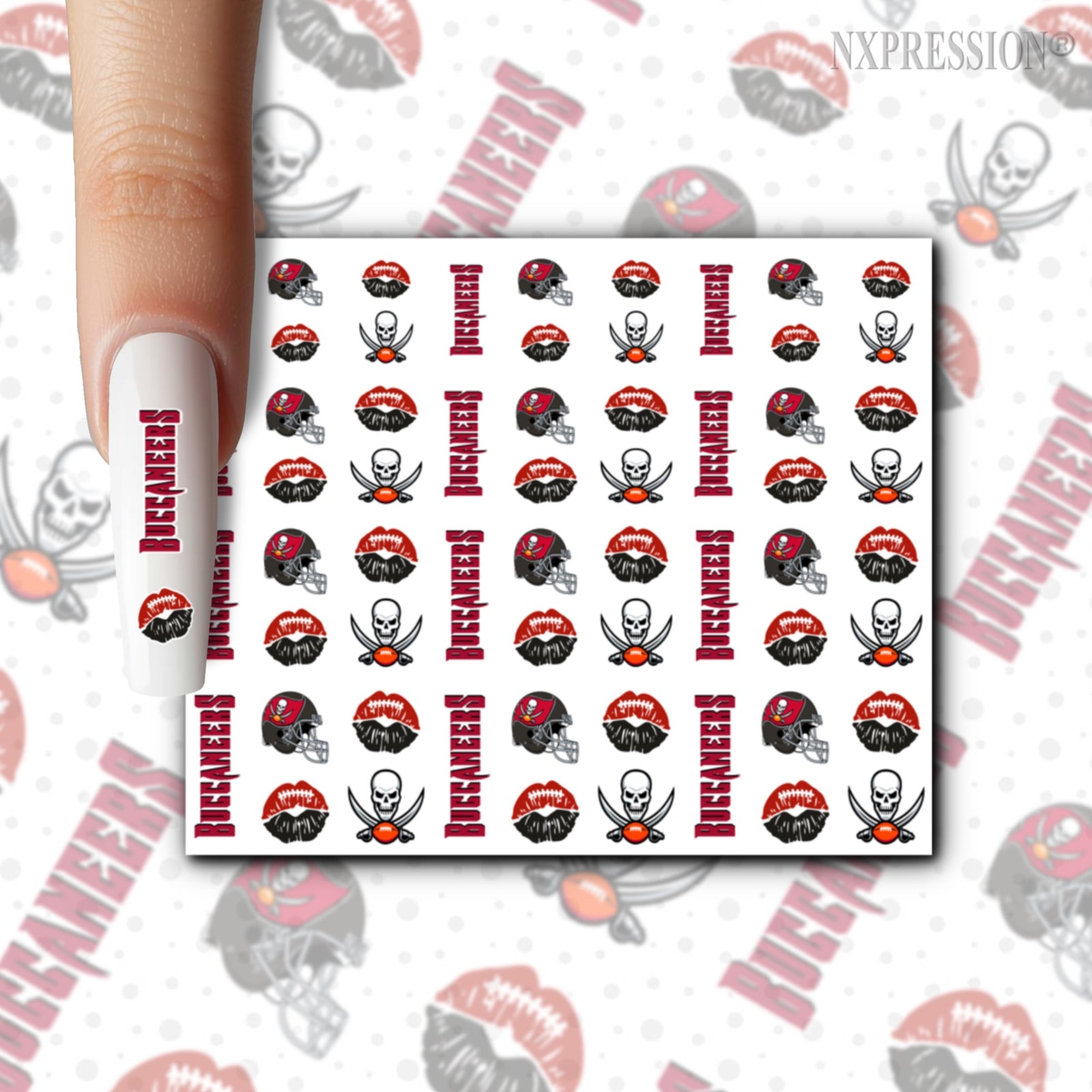 Buccaneers Nail Stickers