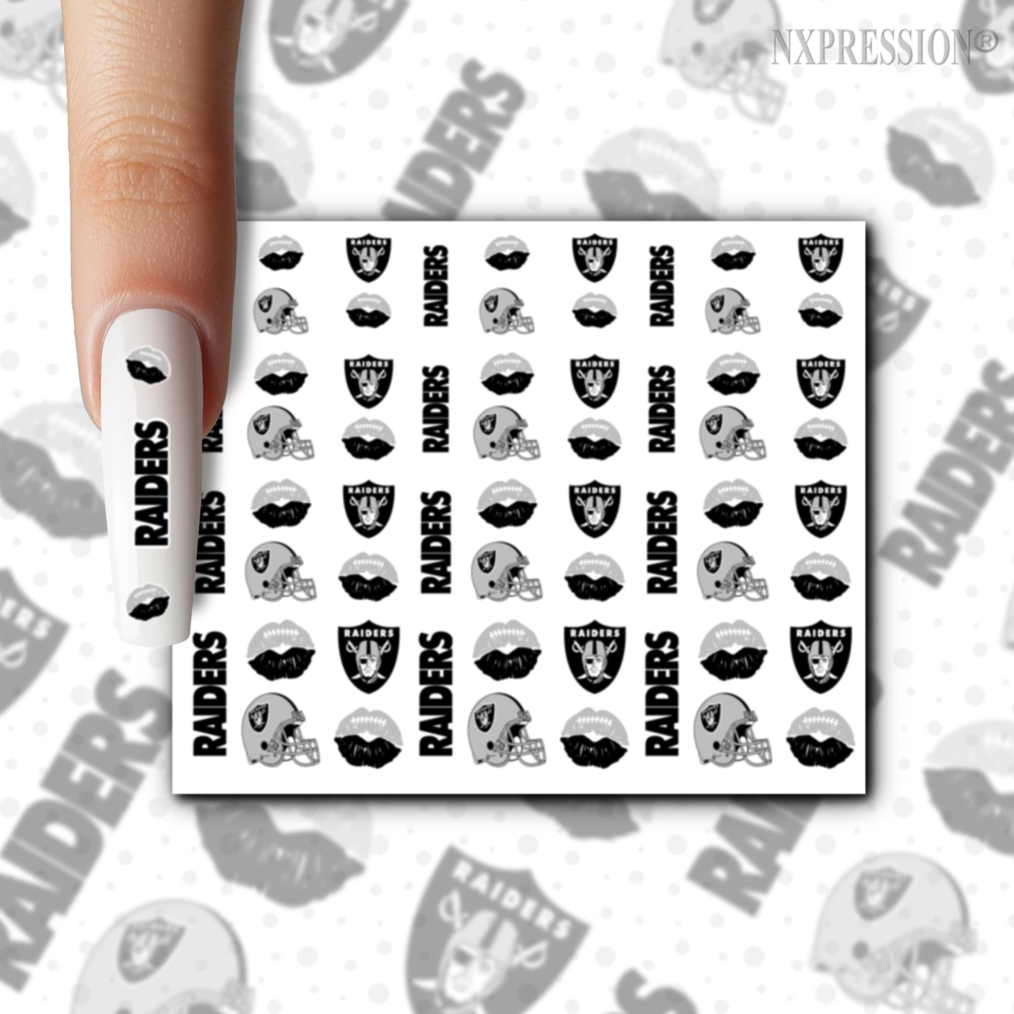 Raiders Nail Stickers