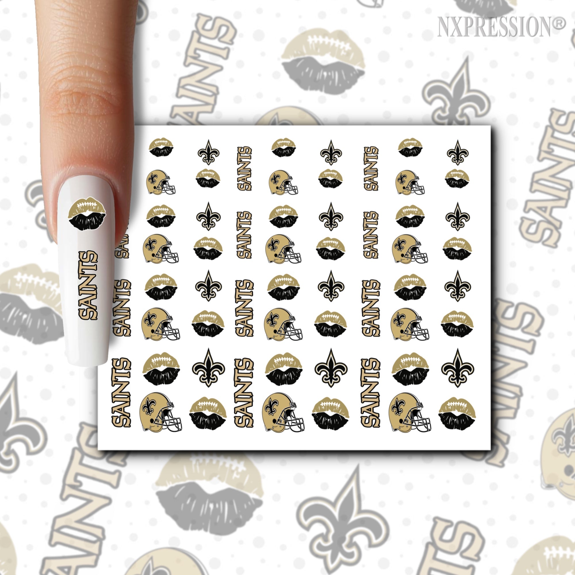 Saints Nail Stickers