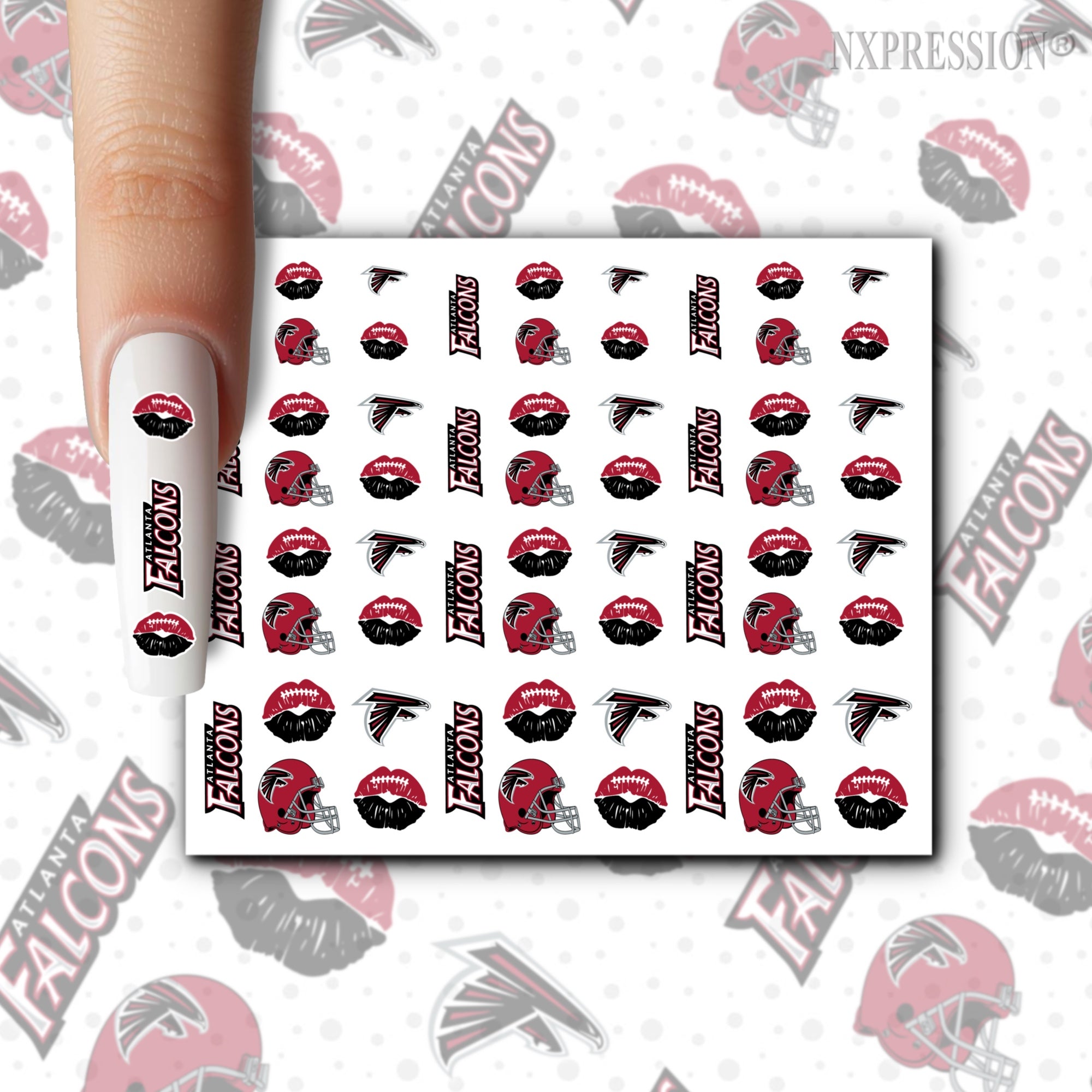 Atlanta Falcons Nail Stickers