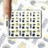 LA Chargers Nail Stickers