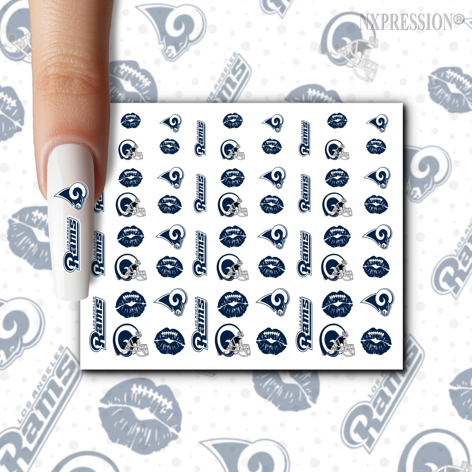 Rams Nail Stickers