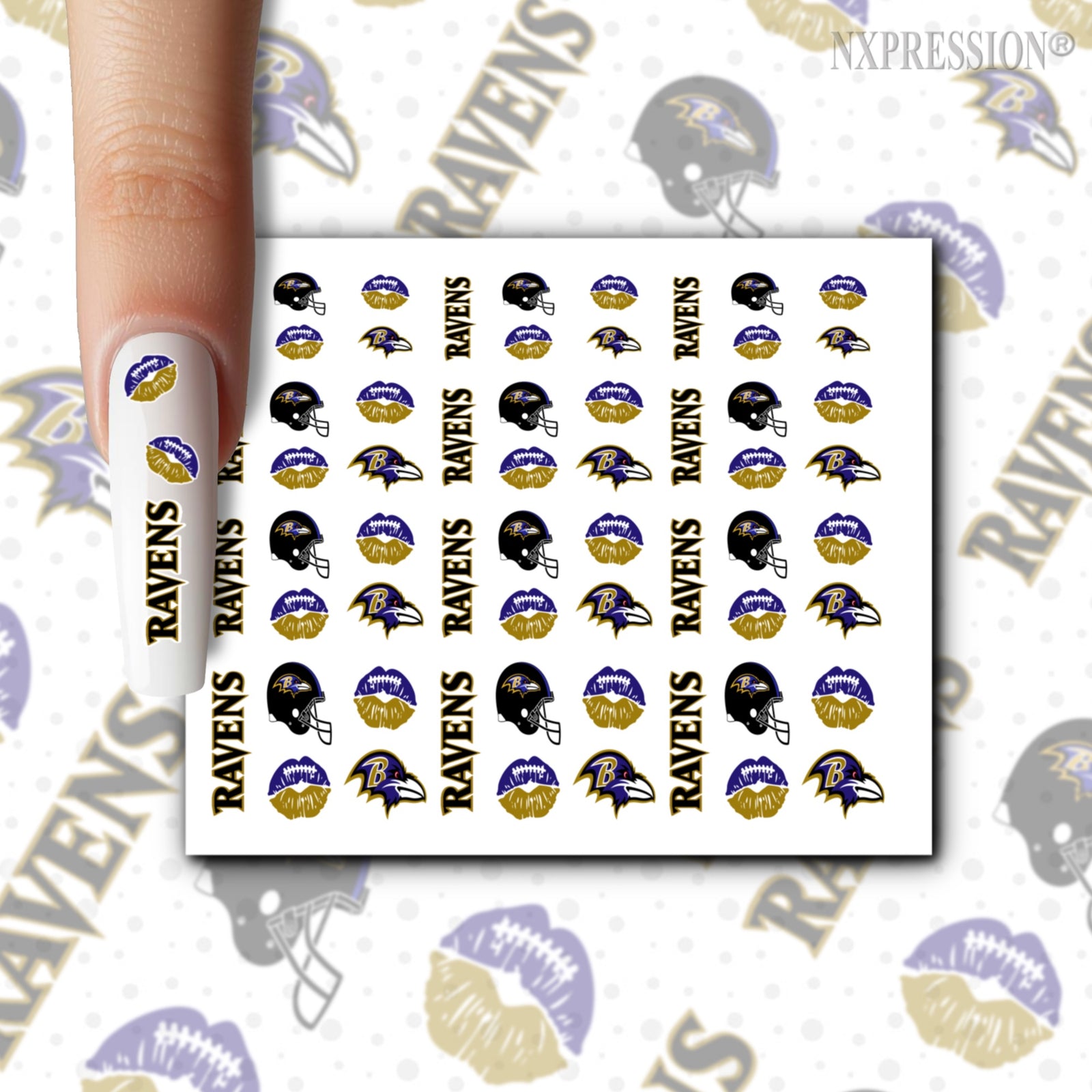 Ravens Nail Stickers