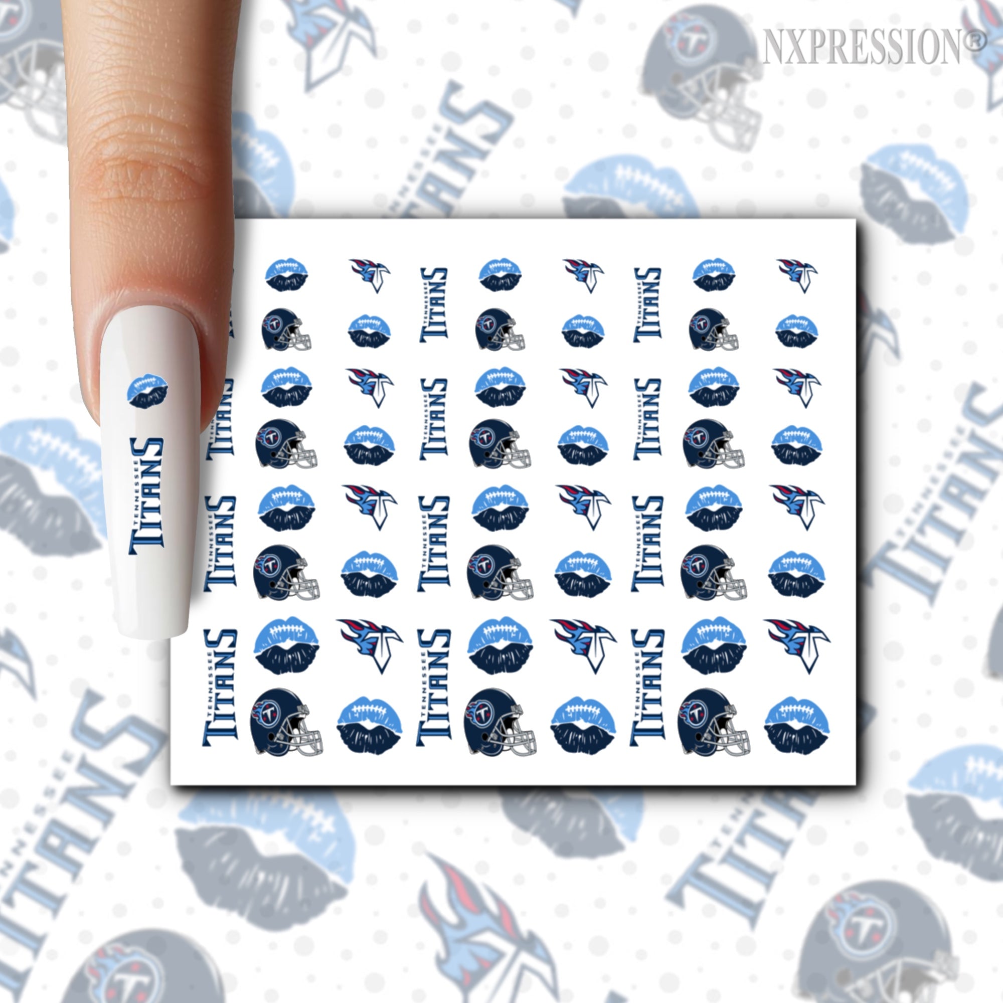 Tennessee Titans Nail Stickers