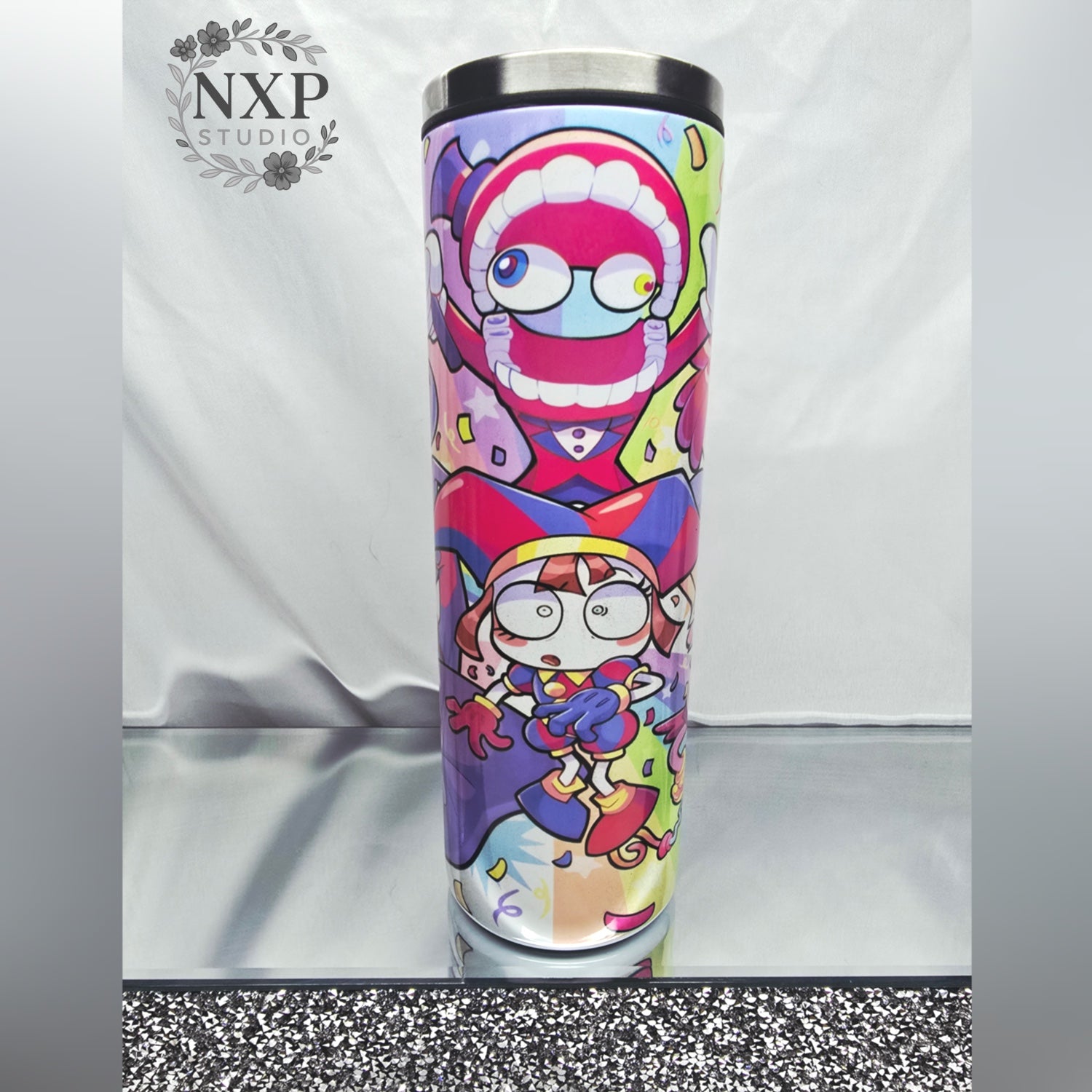 The Digital Circus Crew Tumbler