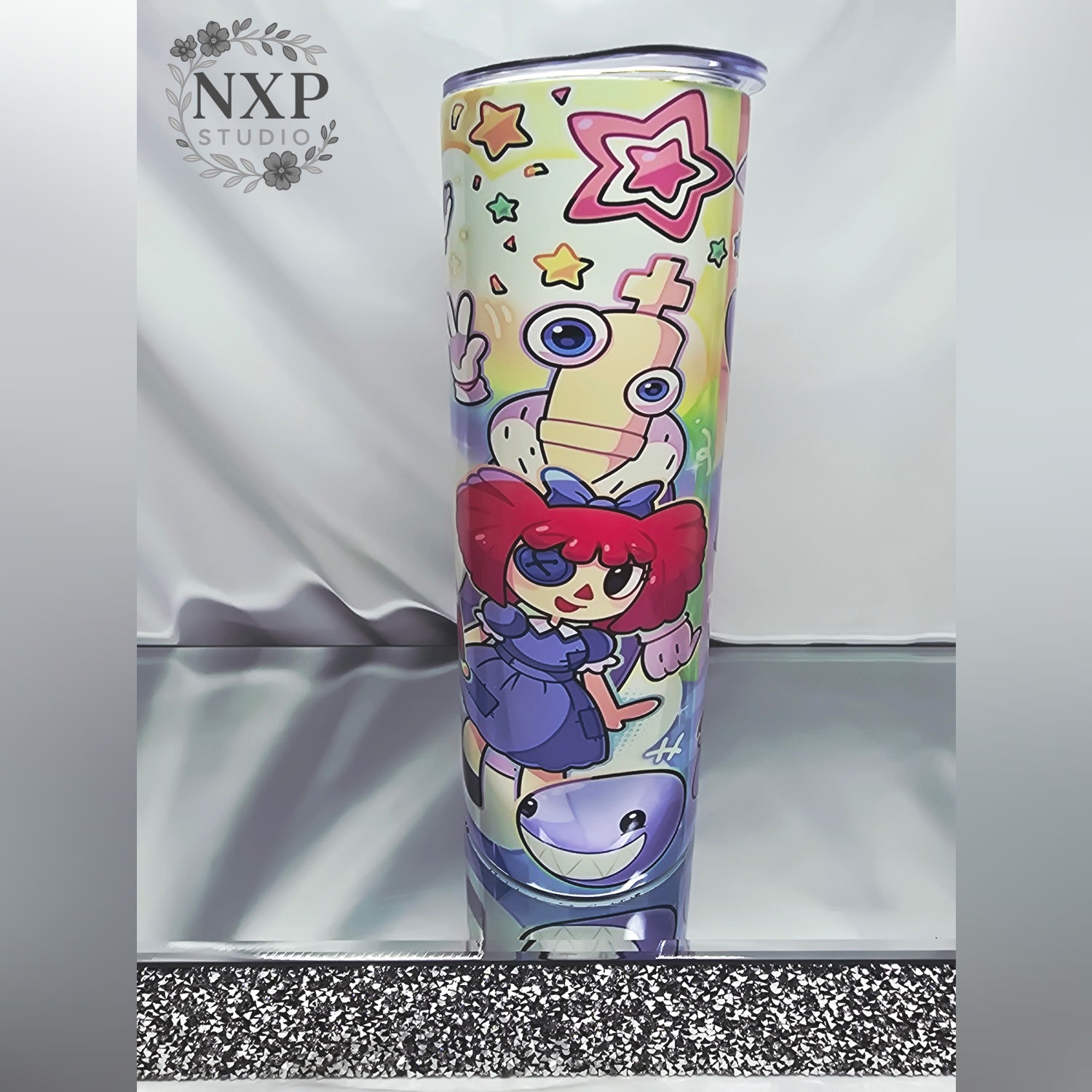 Kawaii Vibe Digital Circus Tumbler