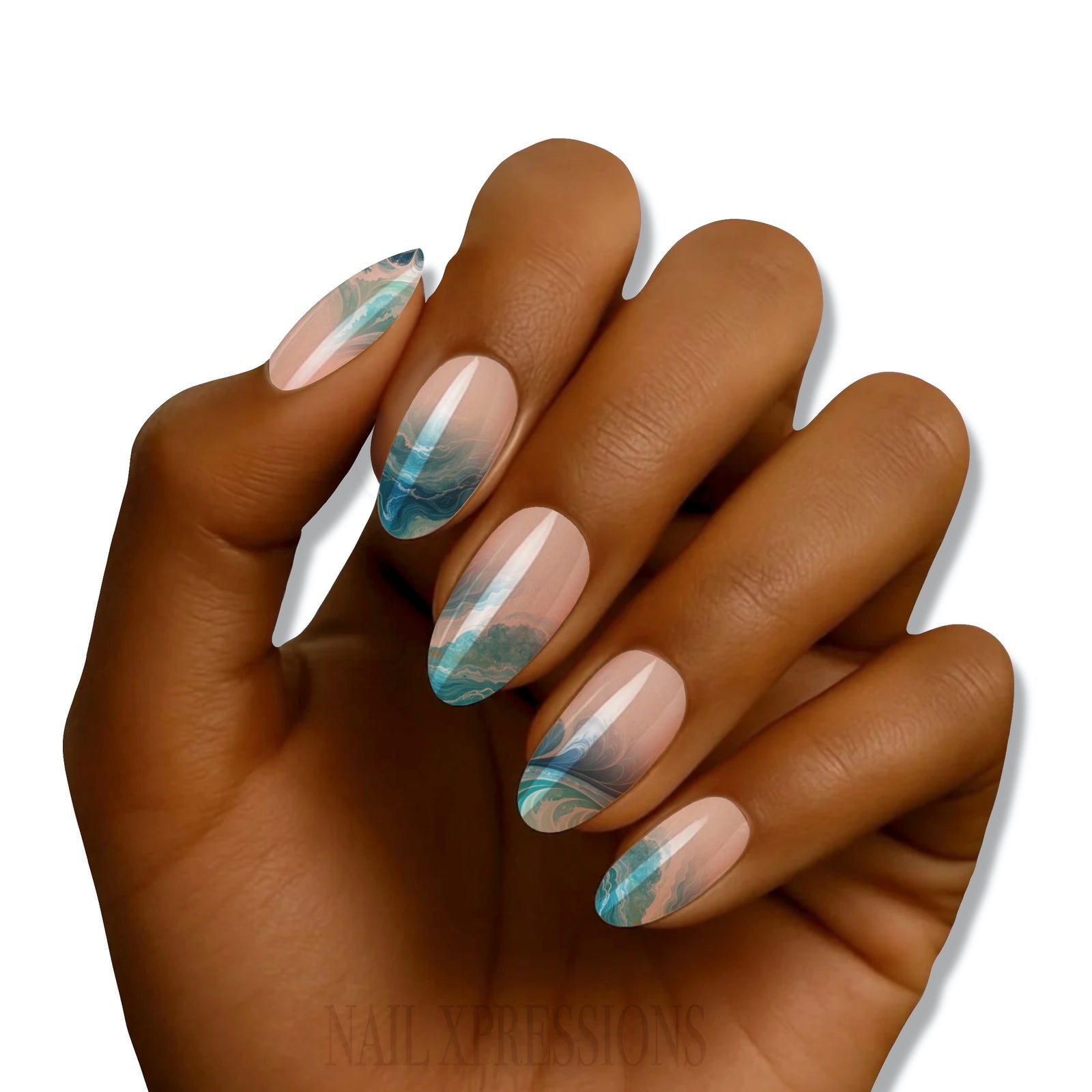 Ocean-wave swirls