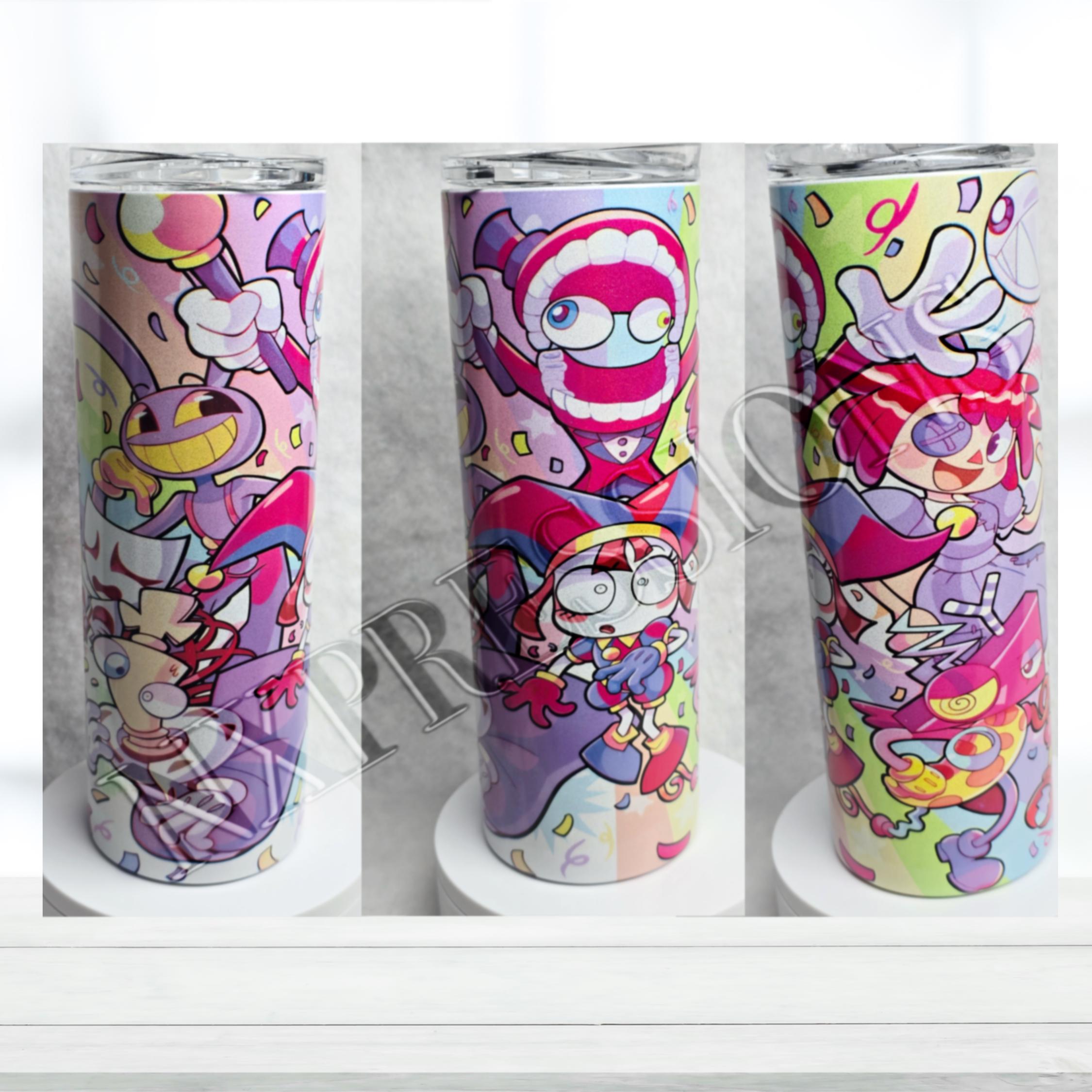 The Digital Circus Crew Tumbler : 20oz Sublimated Travel Cup