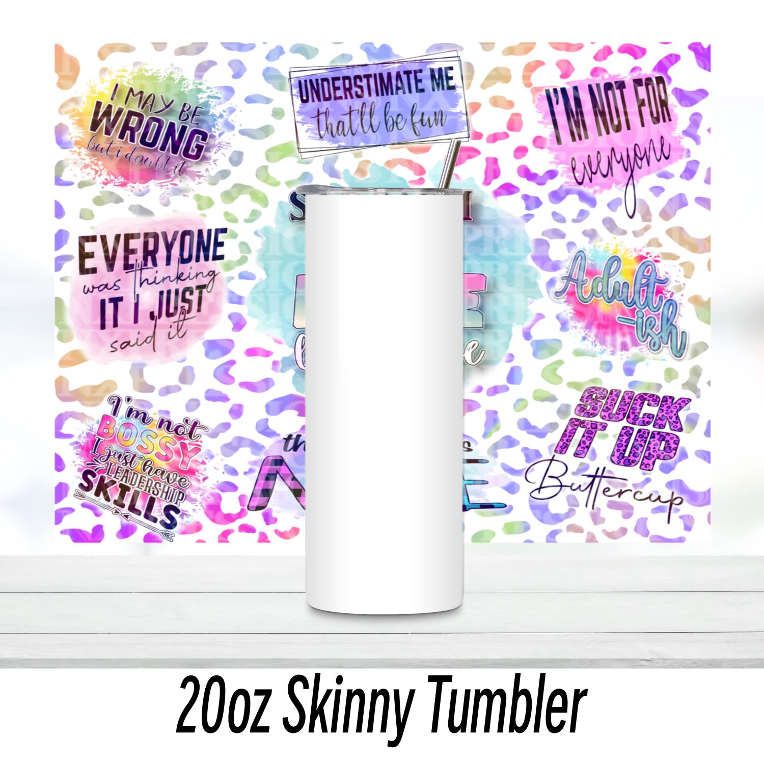 Sarcasm is my Love Language 20oz Tumbler | Duo Tumbler | Glitter Tumbler | Holographic Tumbler | Gift