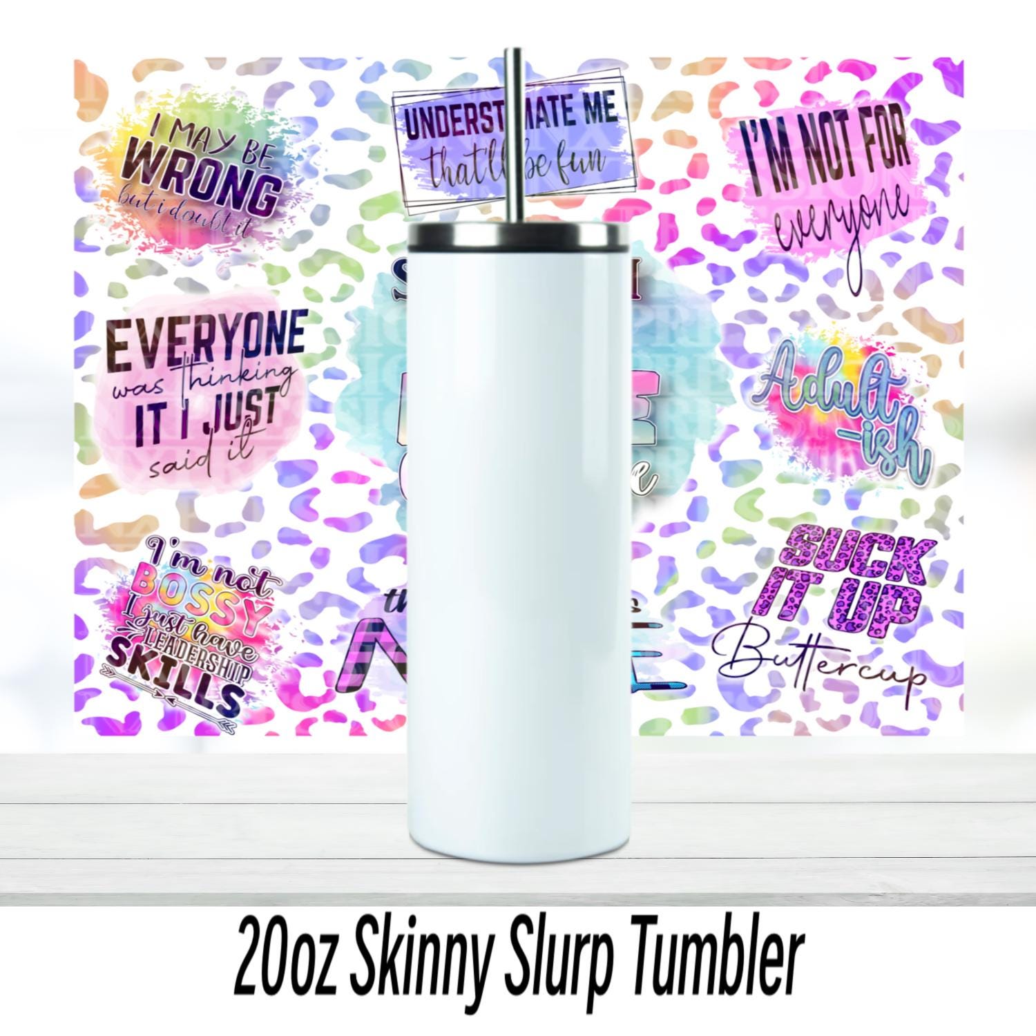 Sarcasm is my Love Language 20oz Tumbler | Duo Tumbler | Glitter Tumbler | Holographic Tumbler | Gift