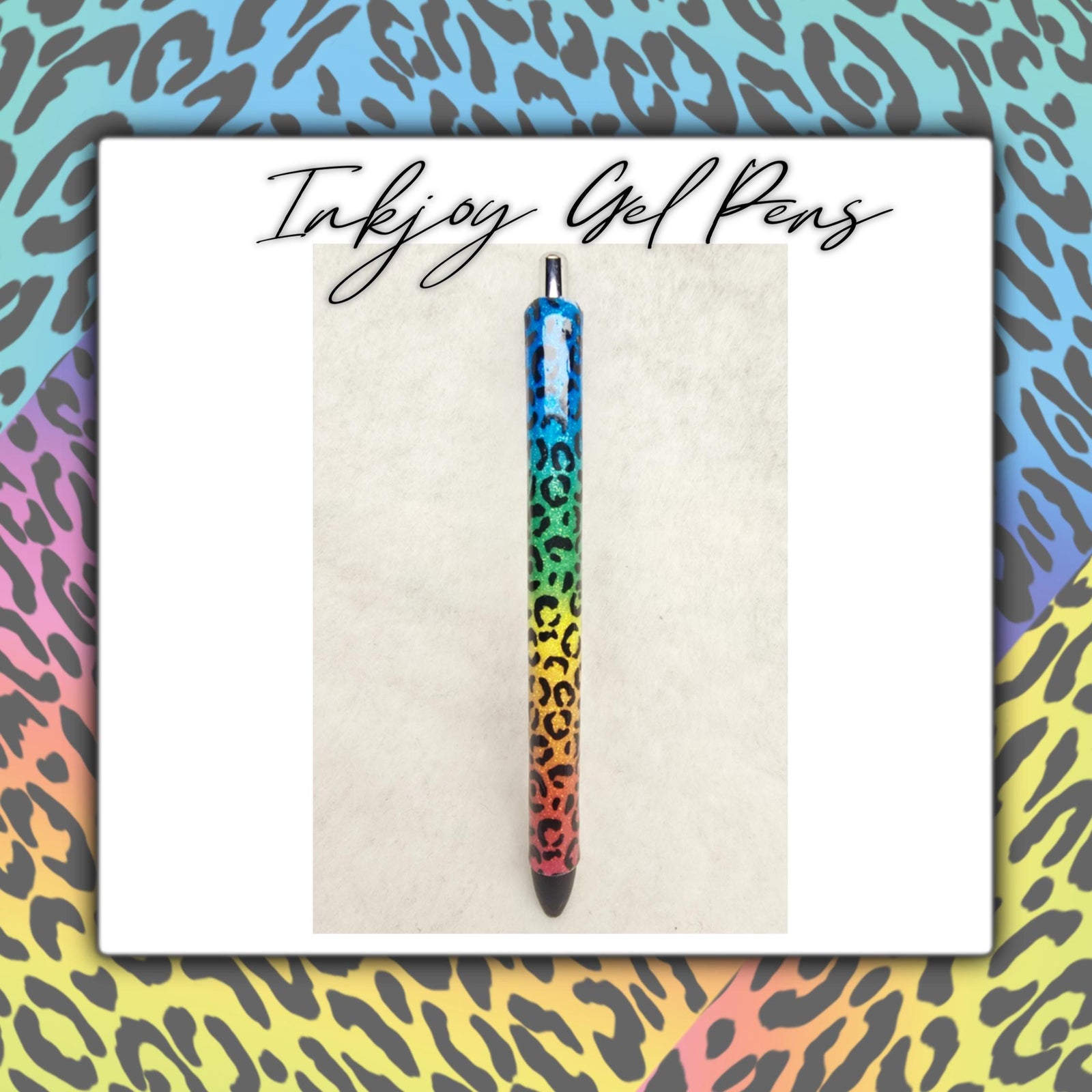 Rainbow Leopard Inkjoy Gel Pen | Refillable Pen | Gift