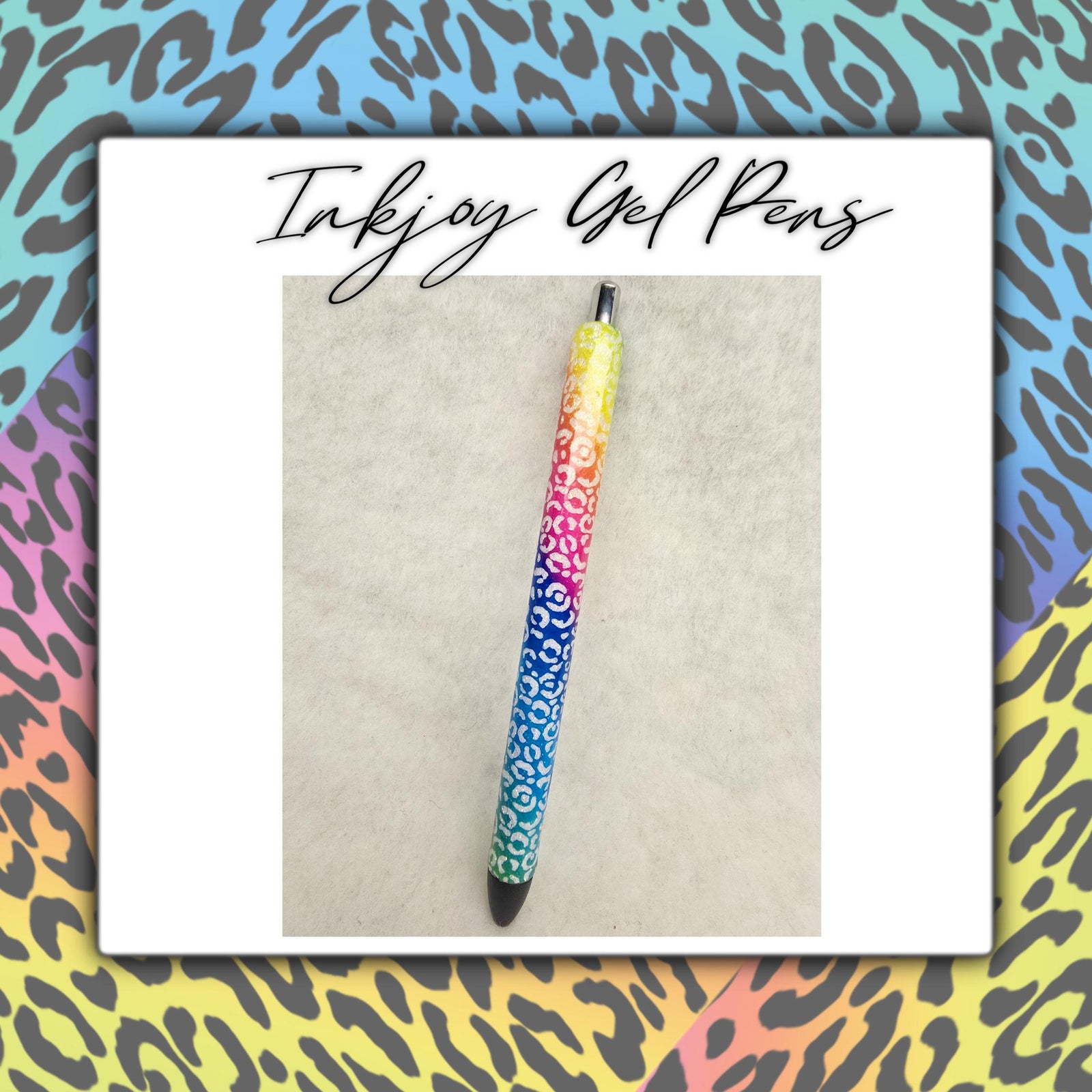 Rainbow Leopard Inkjoy Gel Pen | Refillable Pen | Gift