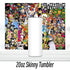 90's Themed Cartoon Tumbler: 20oz Sublimated Tumbler