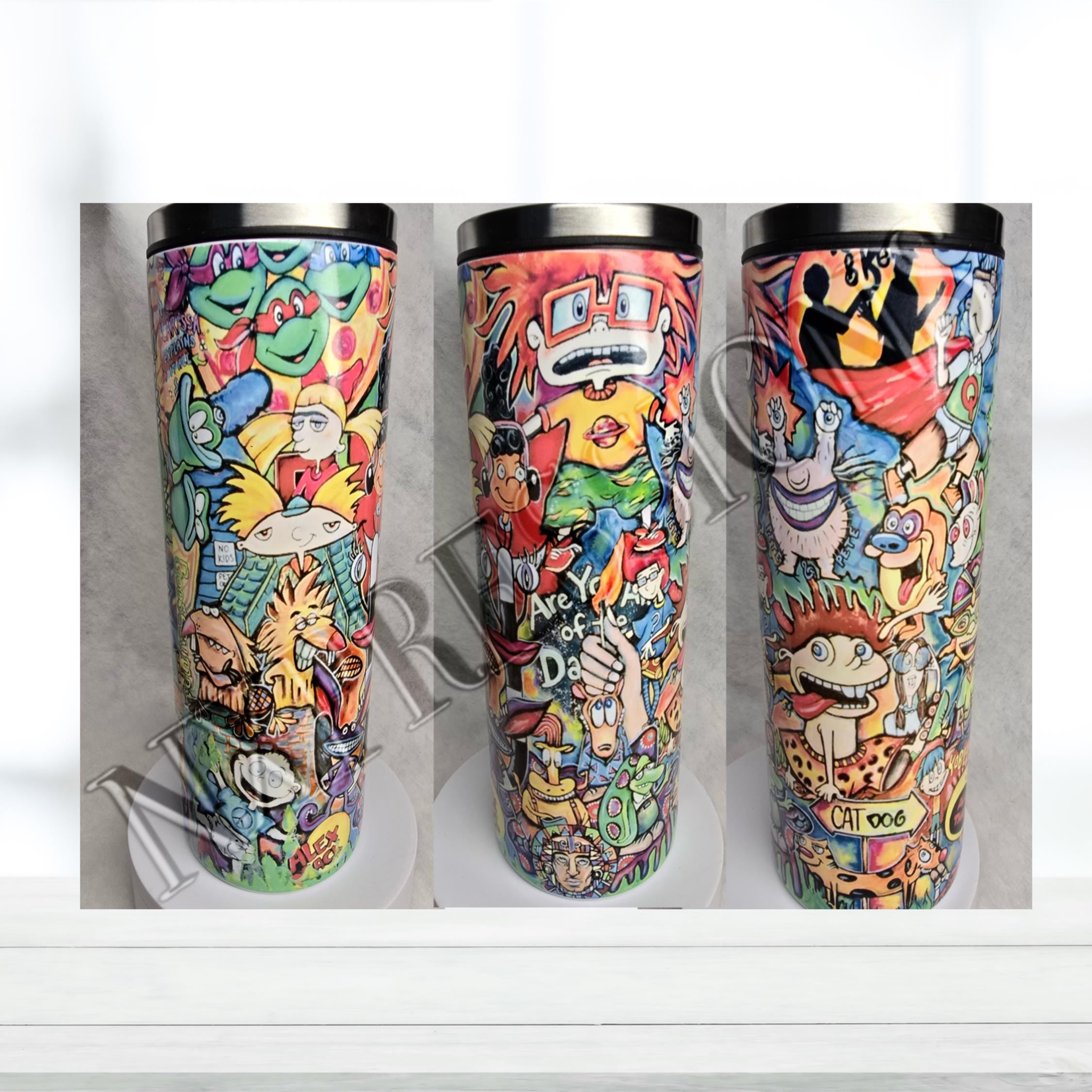 90's Cartoon Tumbler: 20oz Sublimated Tumbler