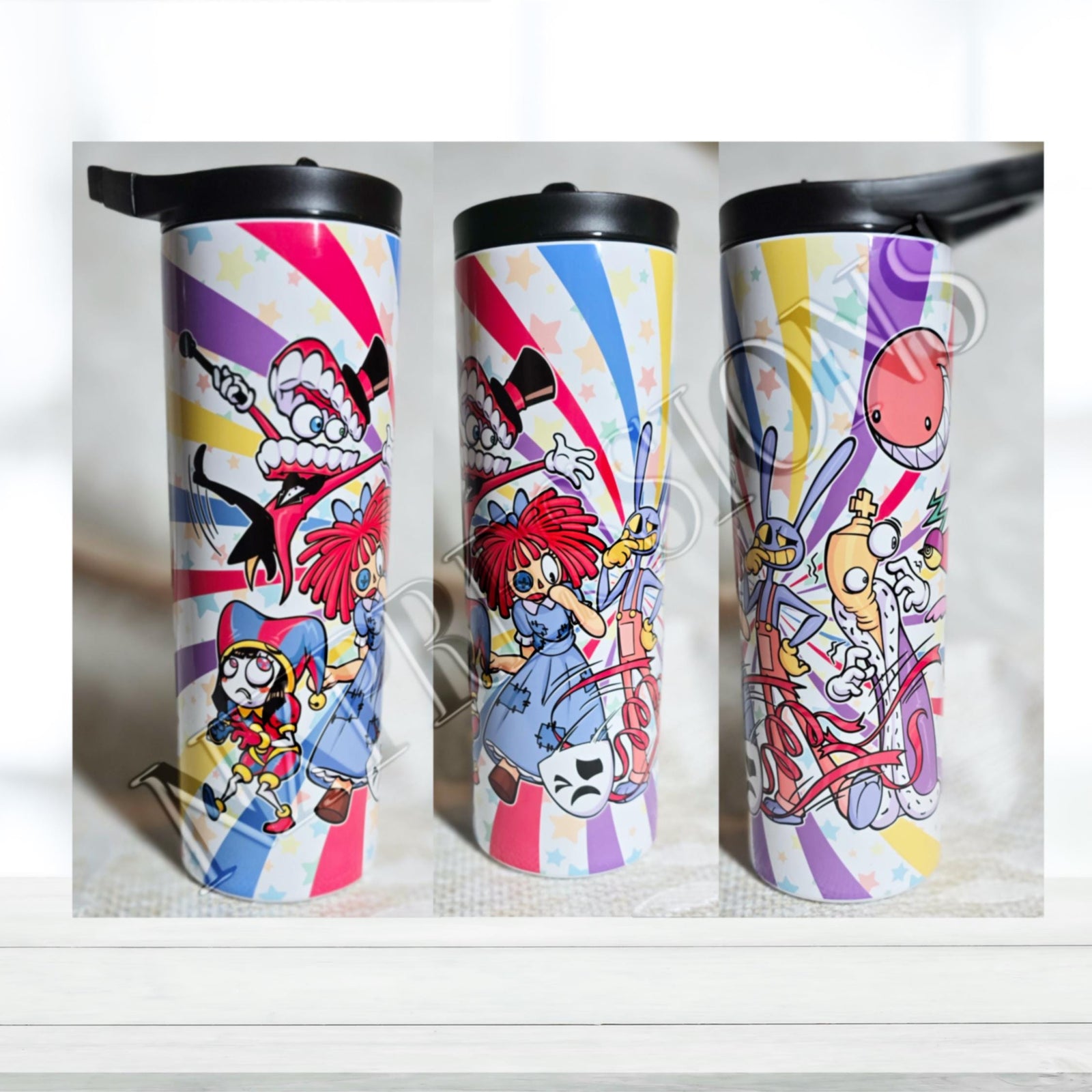 The Digital Circus 20oz Tumbler | Glitter Holographic Tumbler | Gift