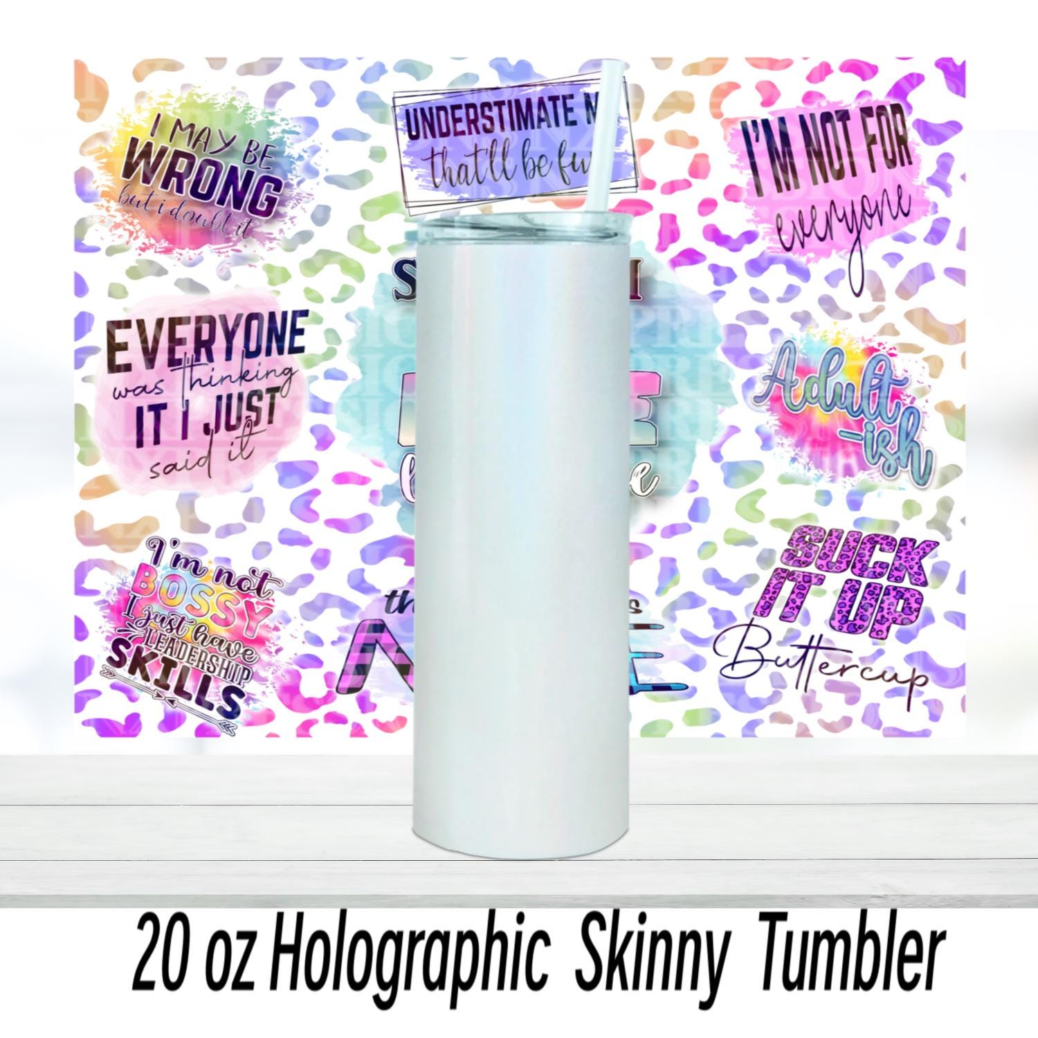 Sarcasm is my Love Language 20oz Tumbler | Duo Tumbler | Glitter Tumbler | Holographic Tumbler | Gift