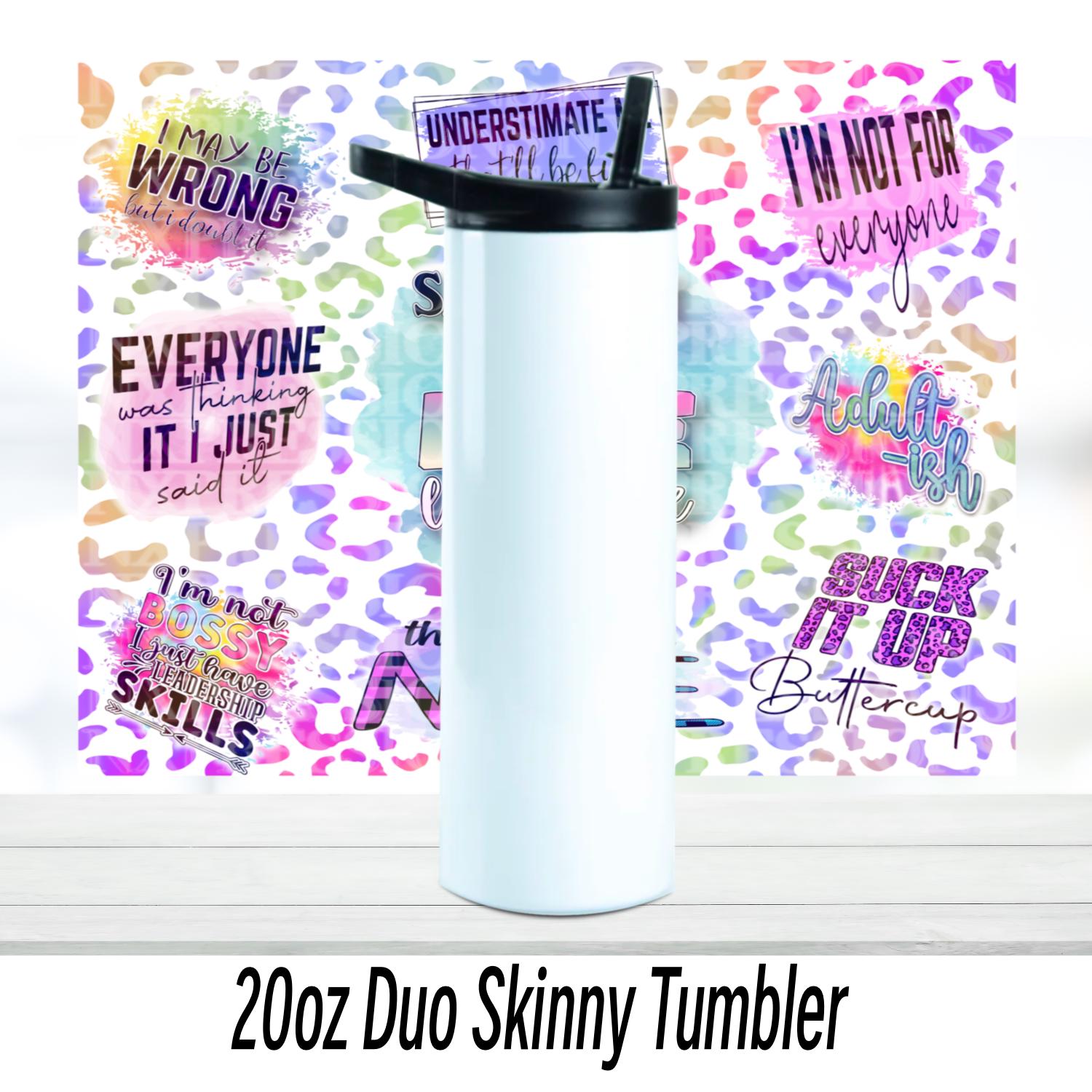Sarcasm is my Love Language 20oz Tumbler | Duo Tumbler | Glitter Tumbler | Holographic Tumbler | Gift