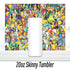 Cartoon Collage 20oz Tumbler | Duo Tumbler | Glitter Tumbler | Holographic Tumbler | Gift