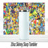 Cartoon Collage 20oz Tumbler | Duo Tumbler | Glitter Tumbler | Holographic Tumbler | Gift