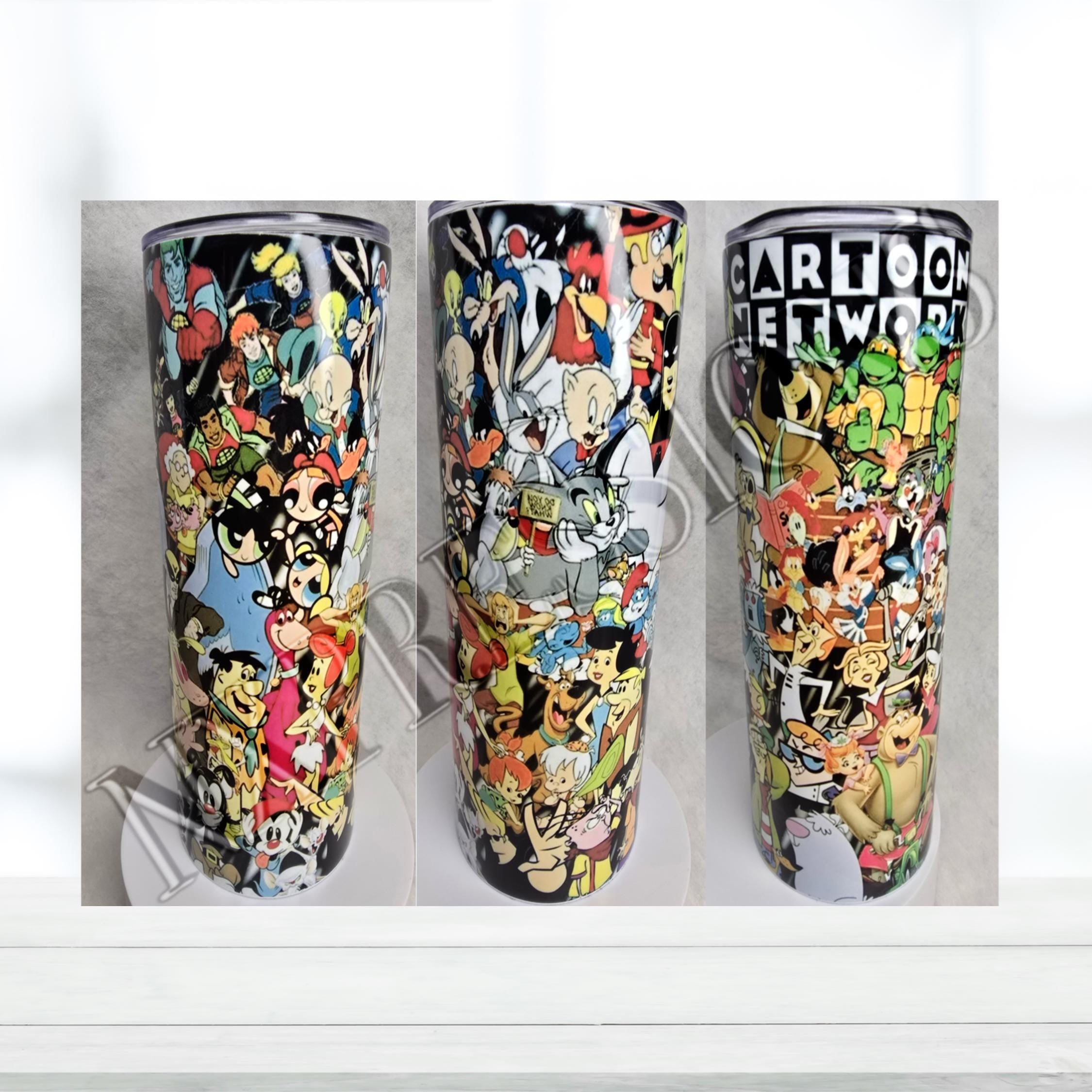 90's Themed Cartoon Tumbler: 20oz Sublimated Tumbler