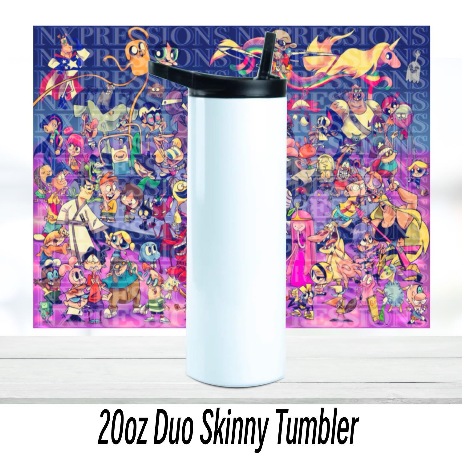 Cartoon Favorites 90’s Vibe 20oz Tumbler | Stainless Steel Tumbler