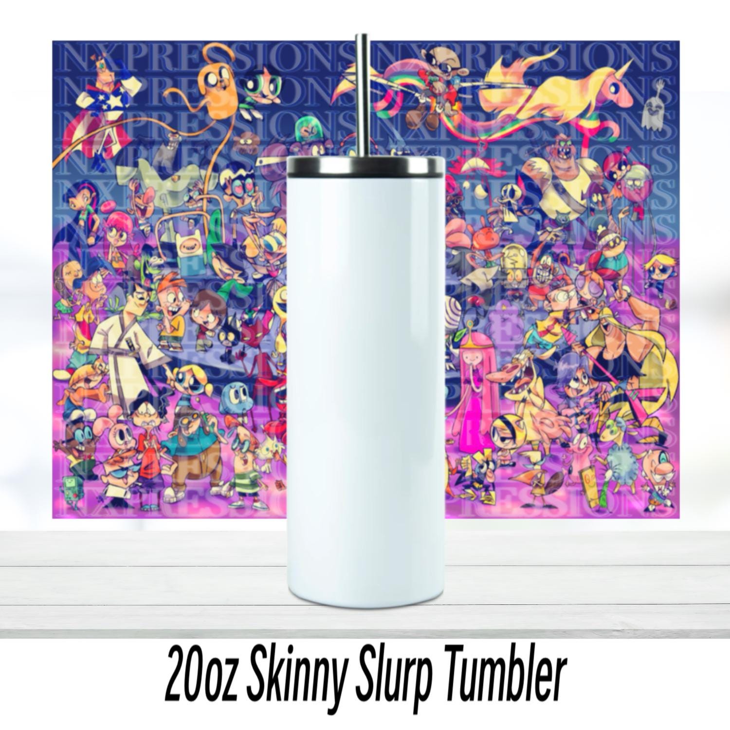 Cartoon Favorites 90’s Vibe 20oz Tumbler | Stainless Steel Tumbler