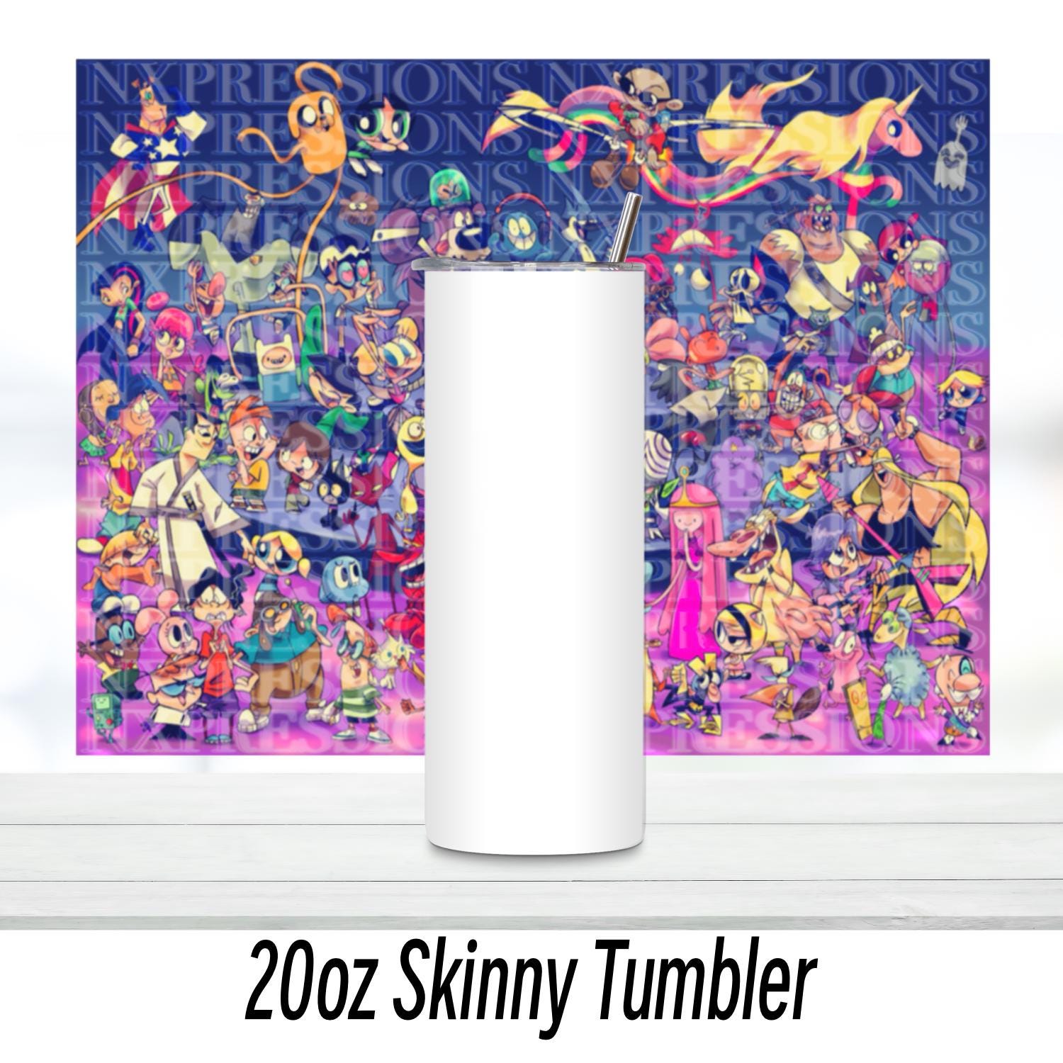 Cartoon Favorites 90’s Vibe 20oz Tumbler | Stainless Steel Tumbler