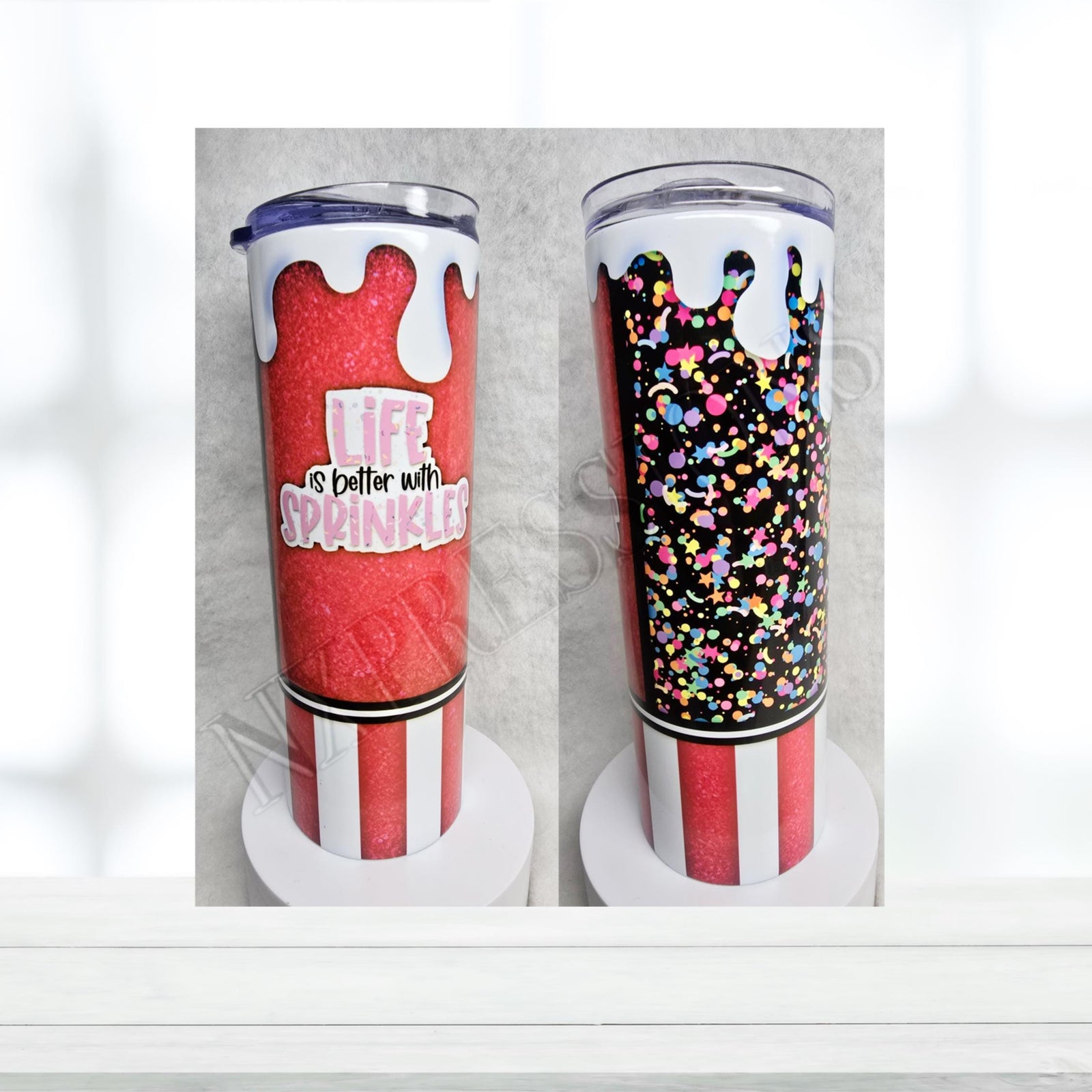 Life is Better with Sprinkles Tumbler: 20oz Sublimated Tumbler