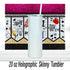 Teacher Pencil Tumbler: 20oz Glitter Holographic School Gift