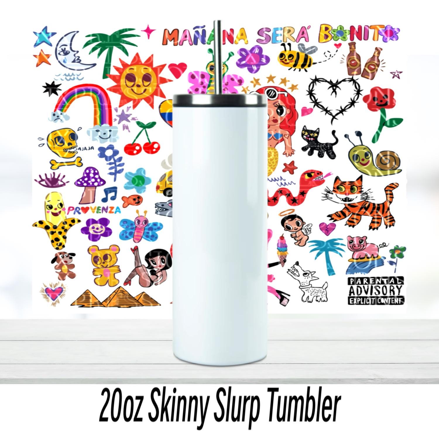 Mañana Será Bonito 20oz Tumbler | Duo Tumbler | Glitter Tumbler | Holographic Tumbler | Gift