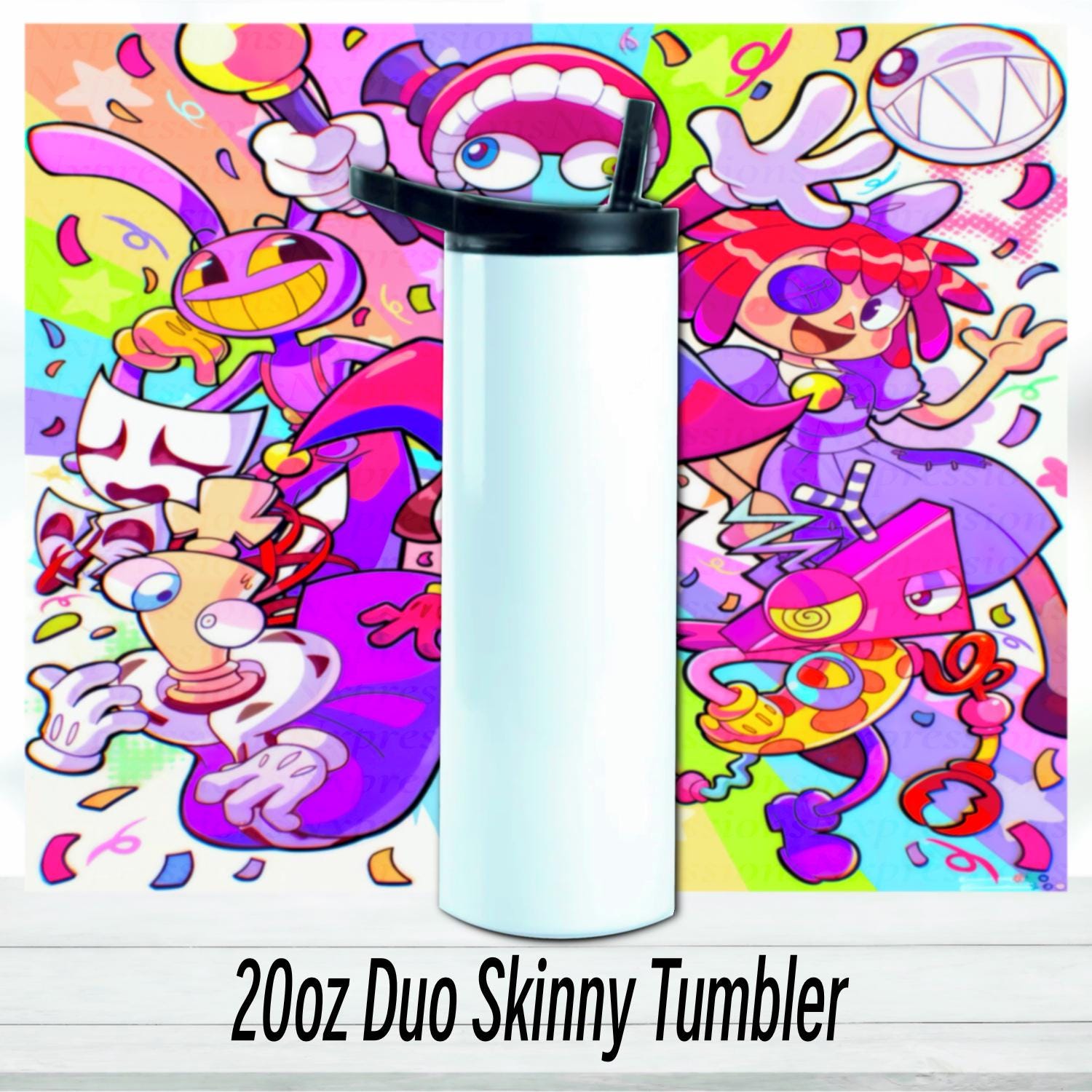 The Digital Circus Crew Tumbler : 20oz Sublimated Travel Cup