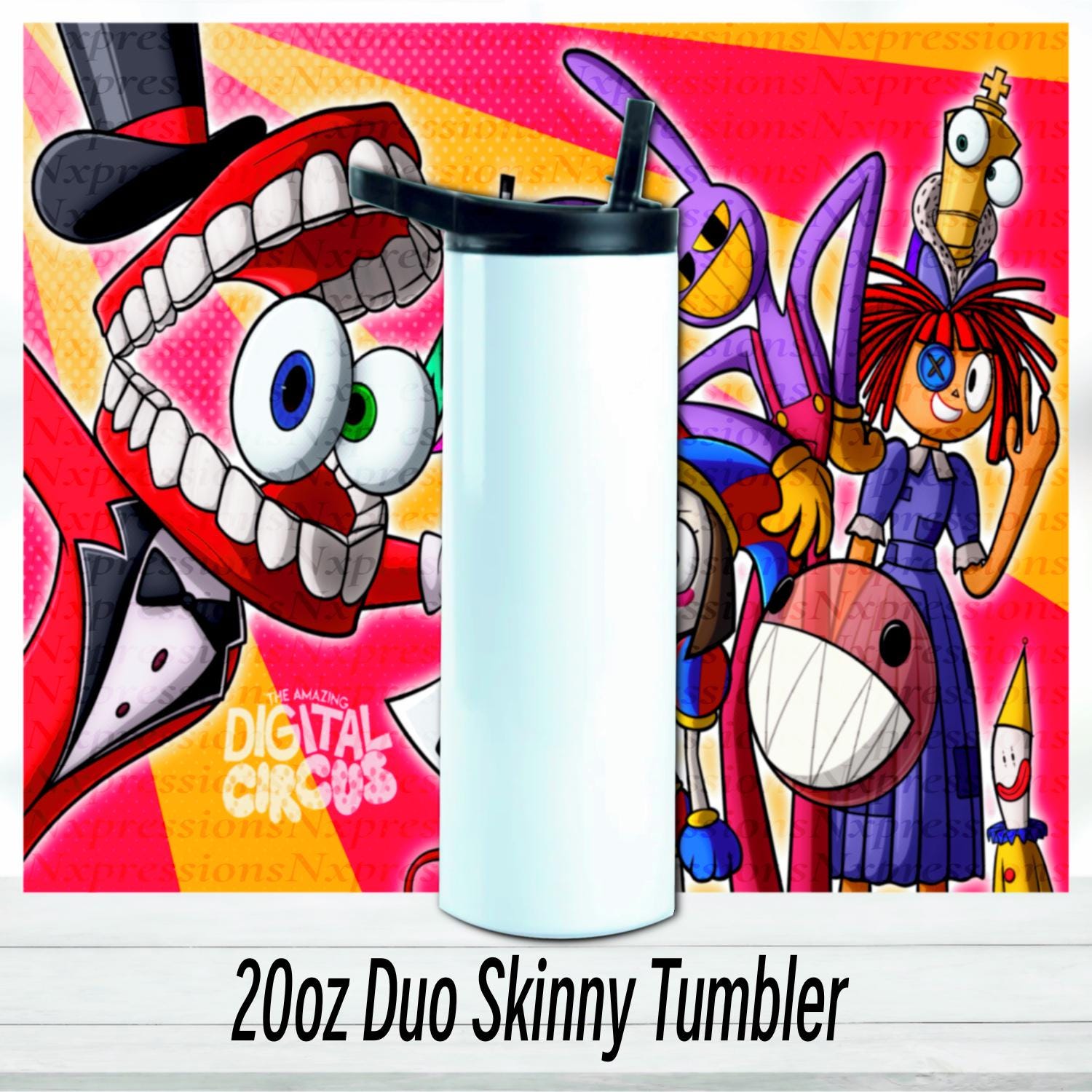 Amazing Digital Circus Tumbler | 20oz Skinny Cup