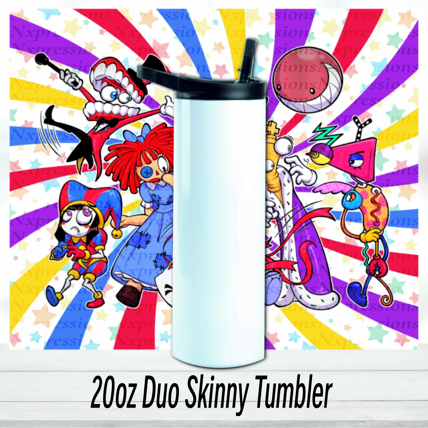 The Digital Circus 20oz Tumbler | Glitter Holographic Tumbler | Gift