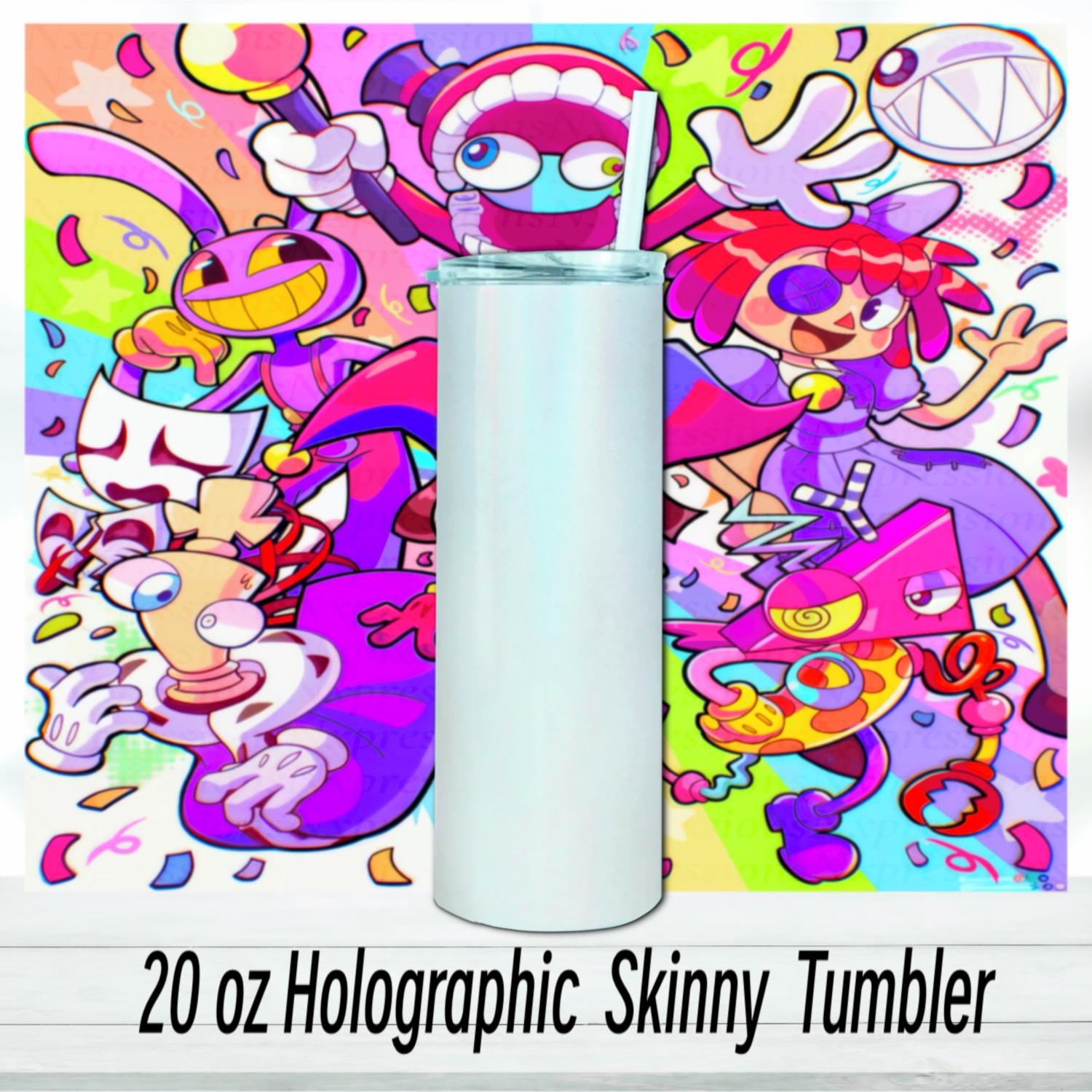The Digital Circus Crew Tumbler : 20oz Sublimated Travel Cup