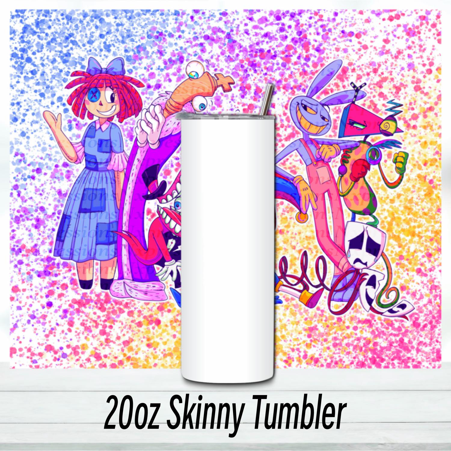 The Digital Circus 20oz Tumbler | Glitter Holographic Tumbler | Gift