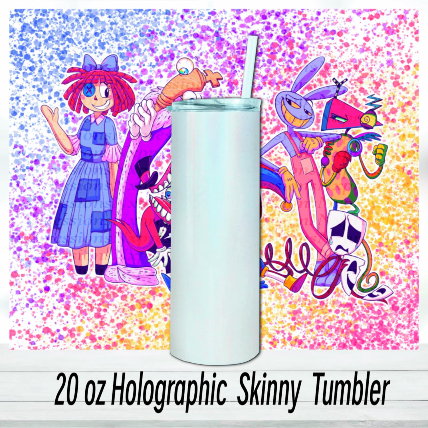 The Digital Circus 20oz Tumbler | Glitter Holographic Tumbler | Gift