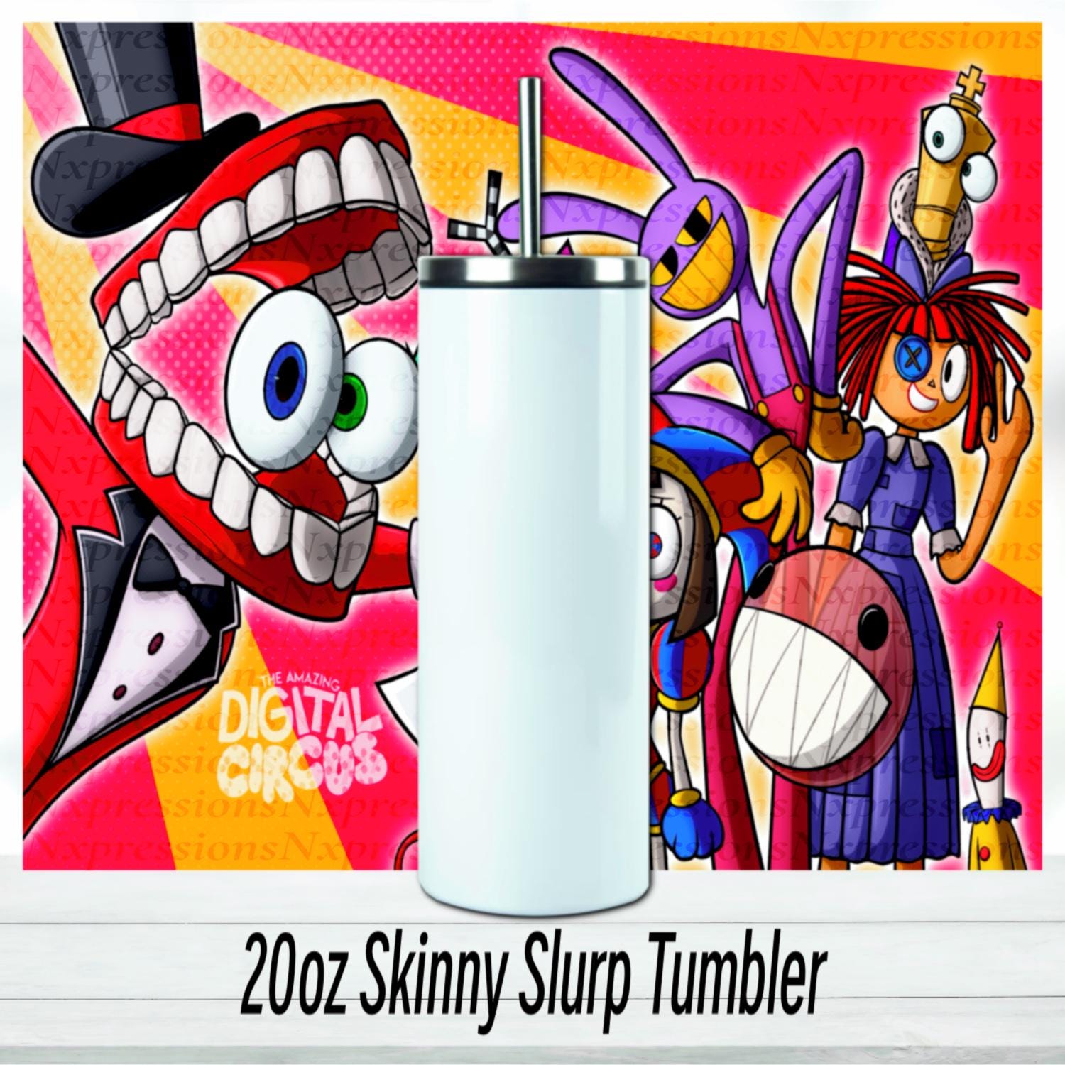 Amazing Digital Circus Tumbler | 20oz Skinny Cup