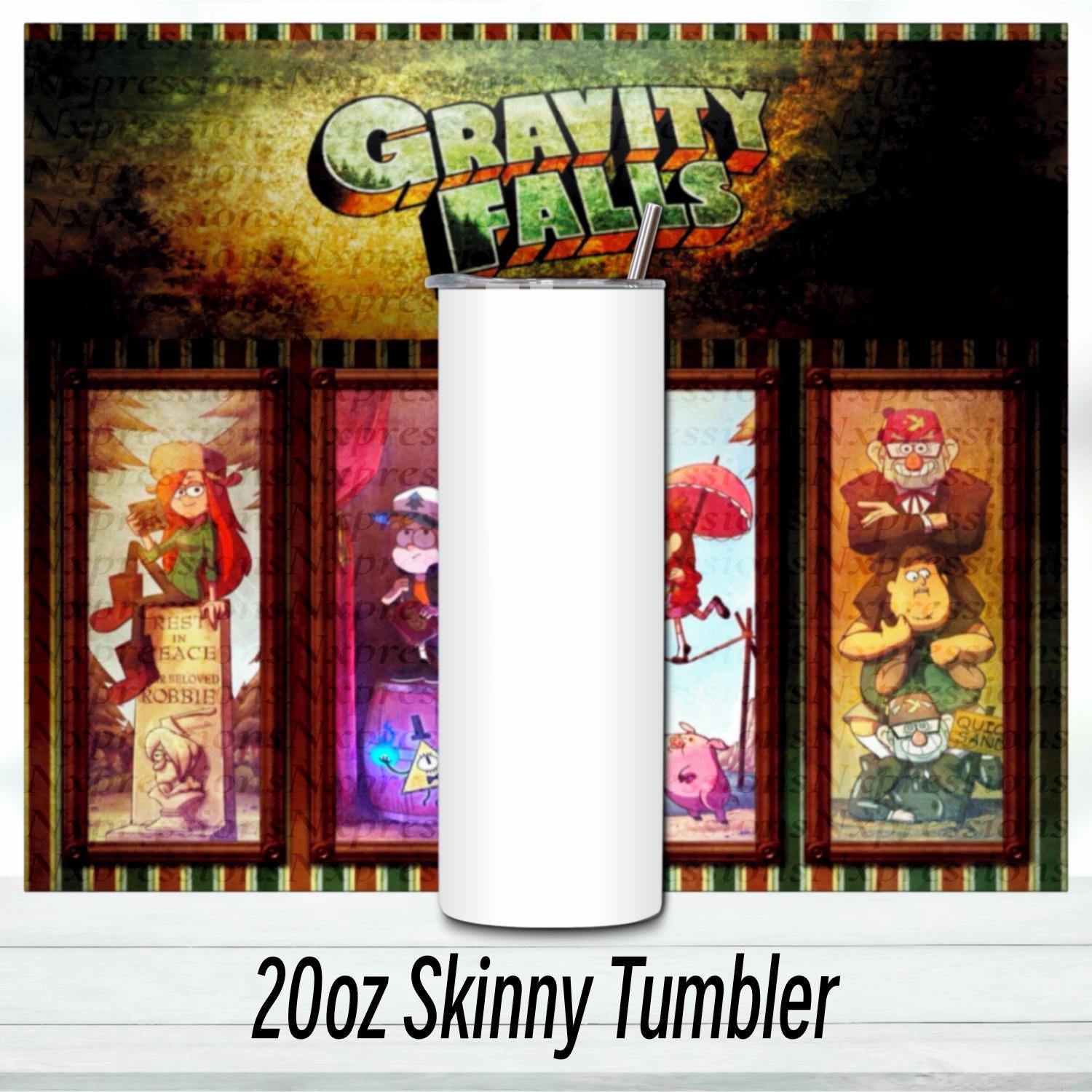 Gravity Falls Tumbler | Insulated Stainless Steel Tumbler 20oz