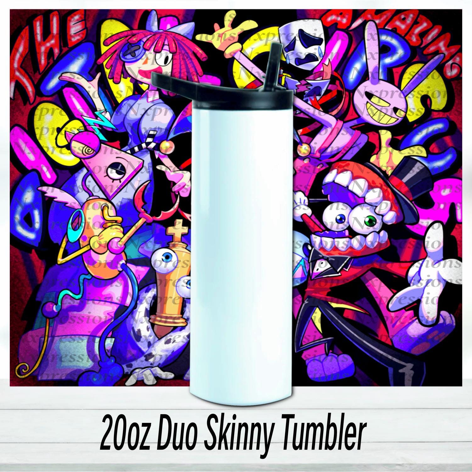 Digital Circus 20oz Tumbler: 20oz Sublimated Travel Cup