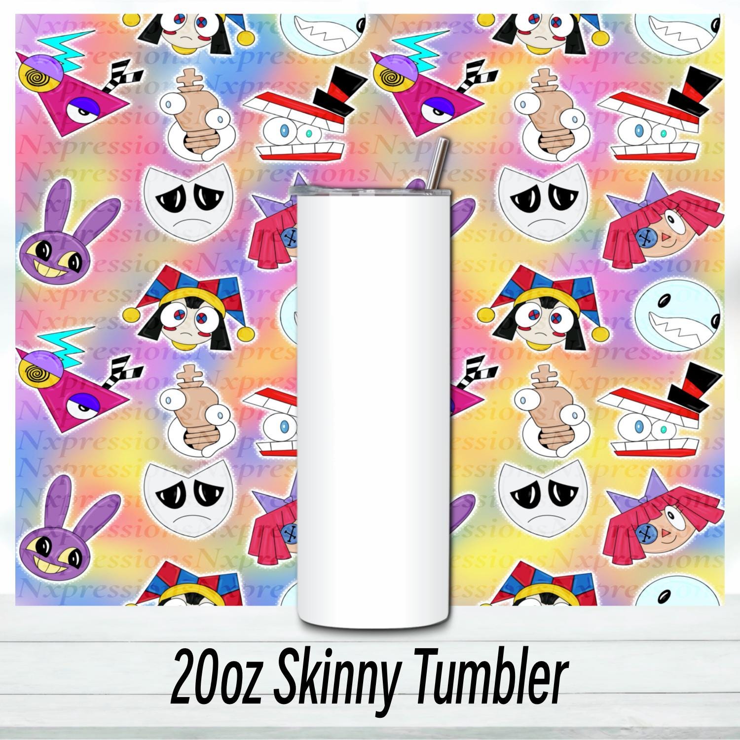 Digital Circus 20oz Tumbler: Sublimated Travel Cup