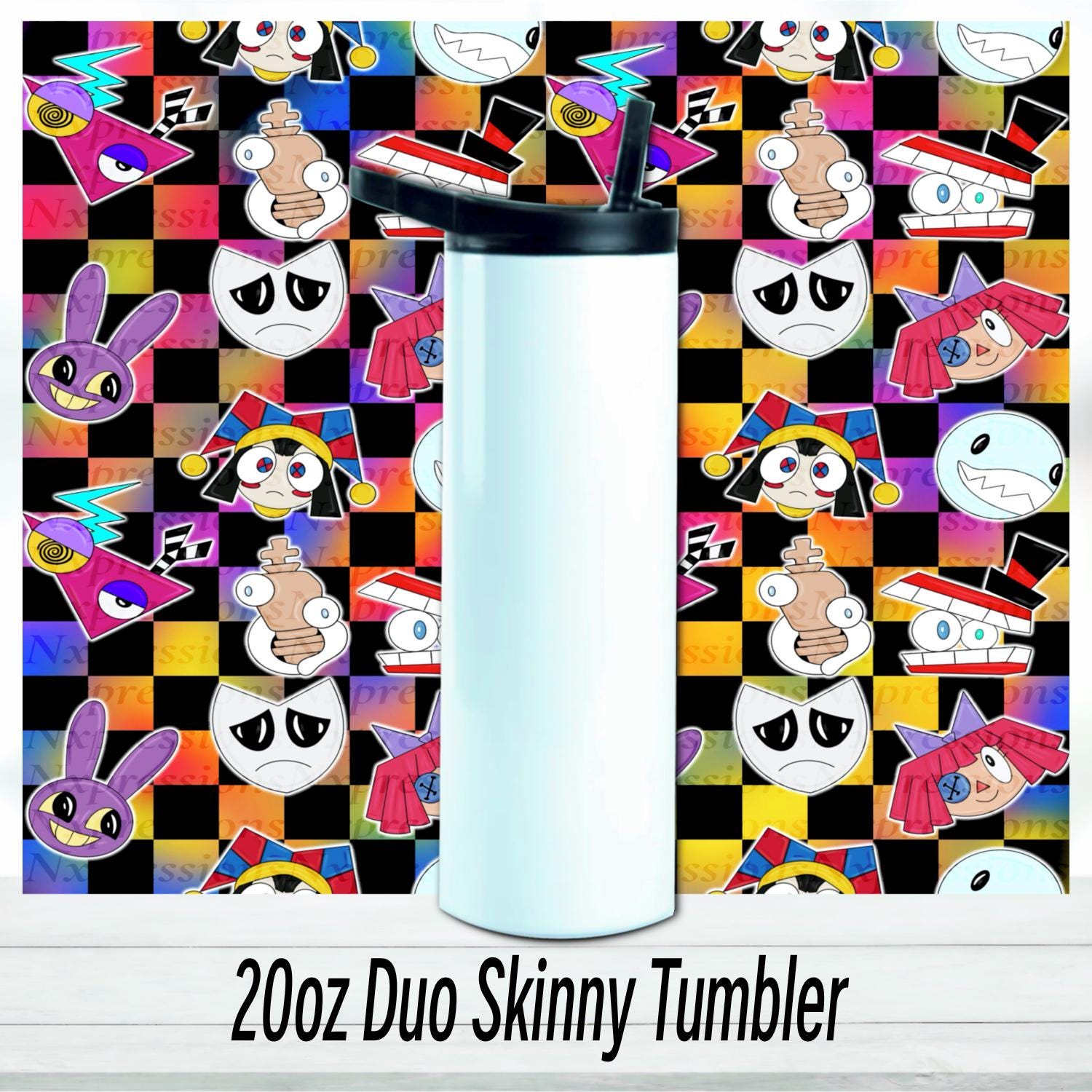 The Crew, Digital Circus 20oz Tumbler: Sublimated Travel Cup
